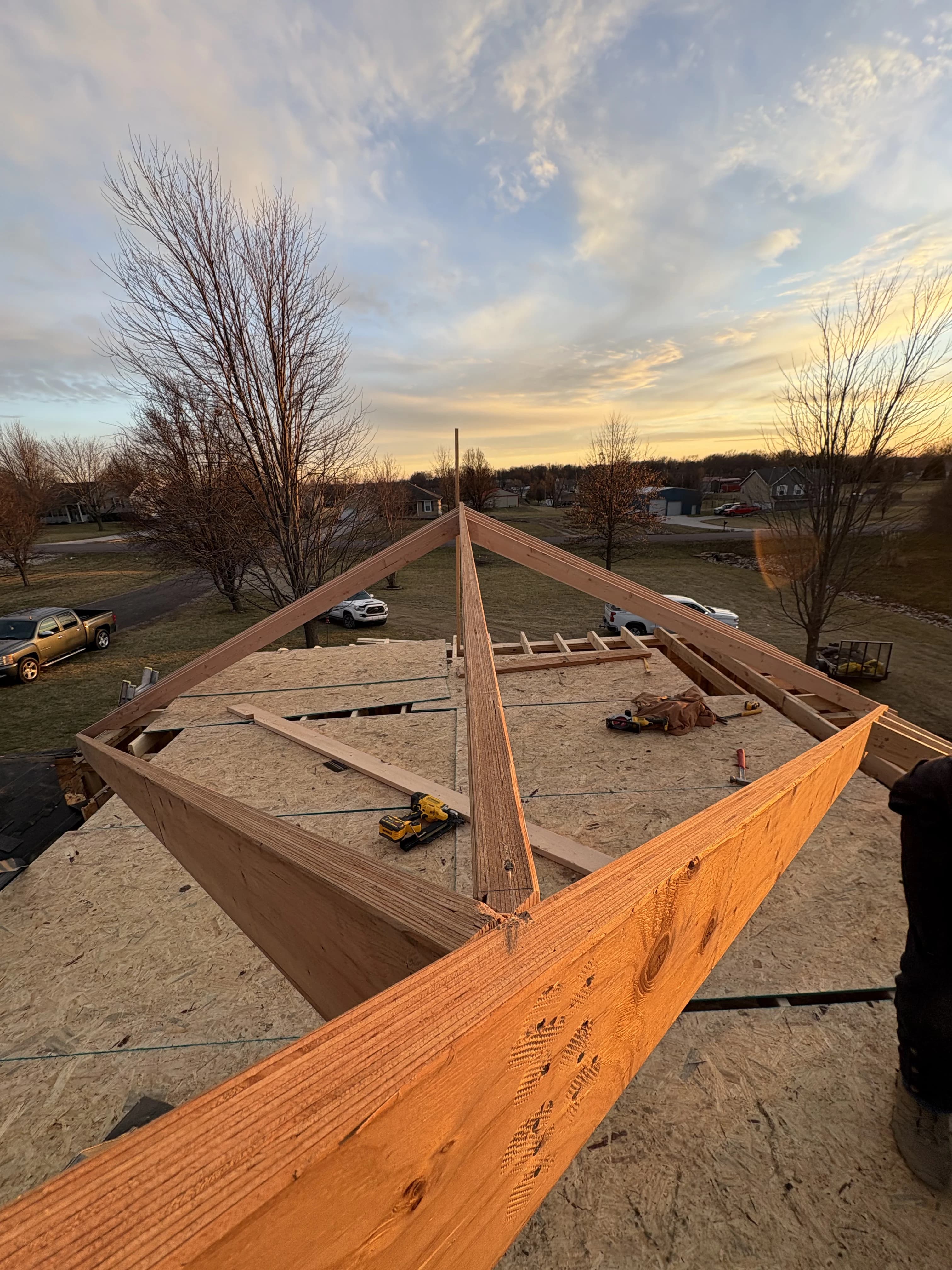 Custom Home Build, framing project photo 2