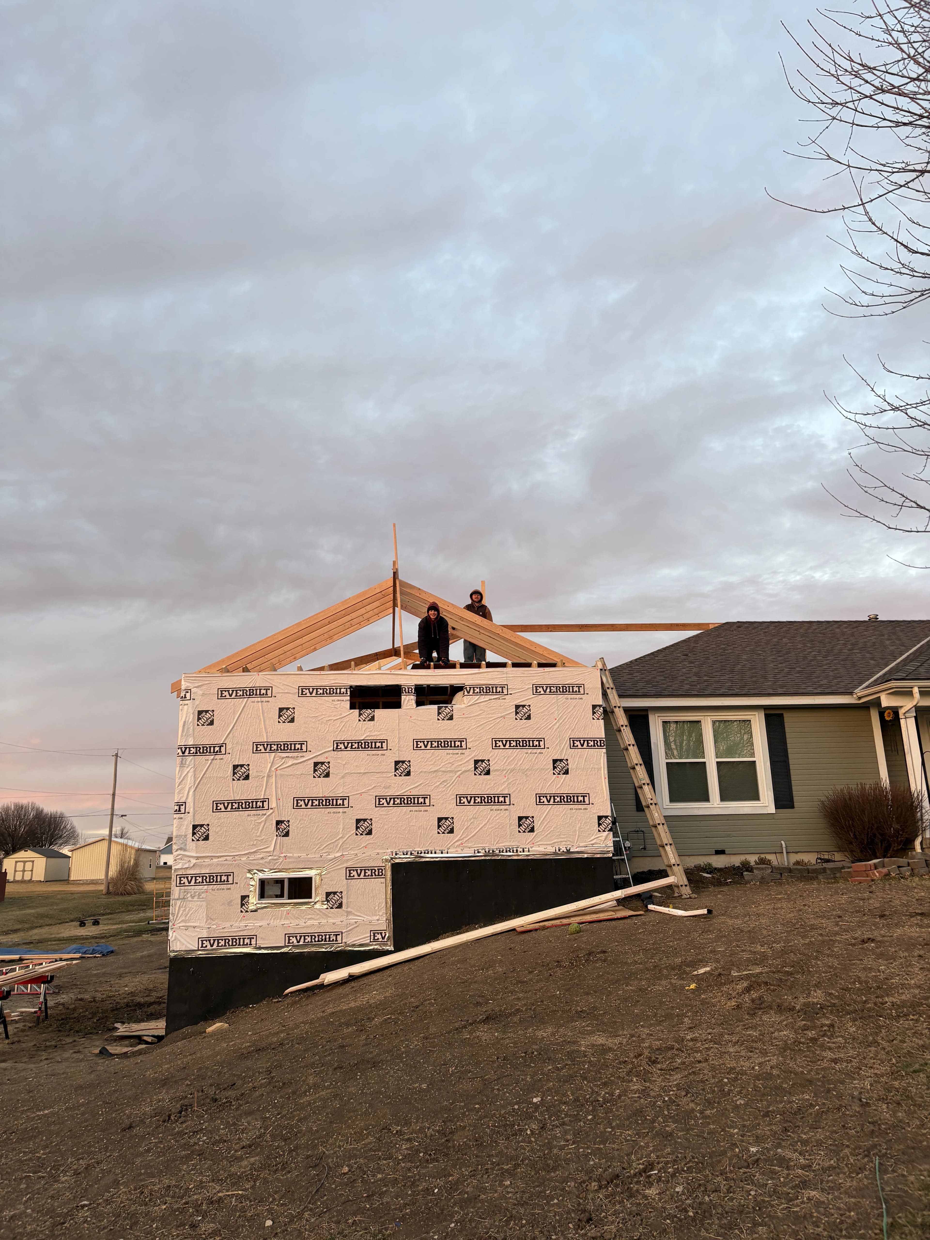 Custom Home Build, framing project photo 4