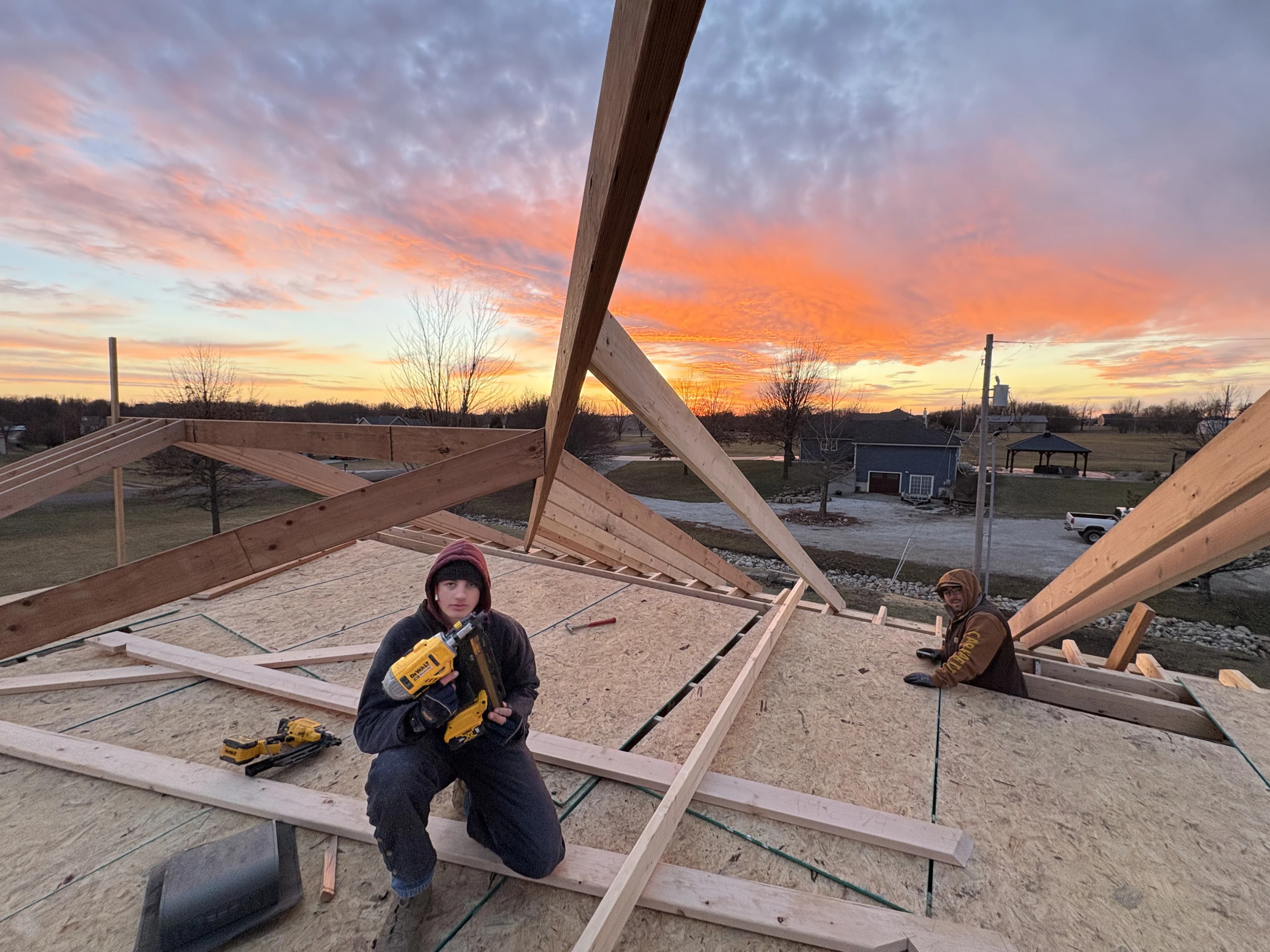 Custom Home Build, framing project photo 5