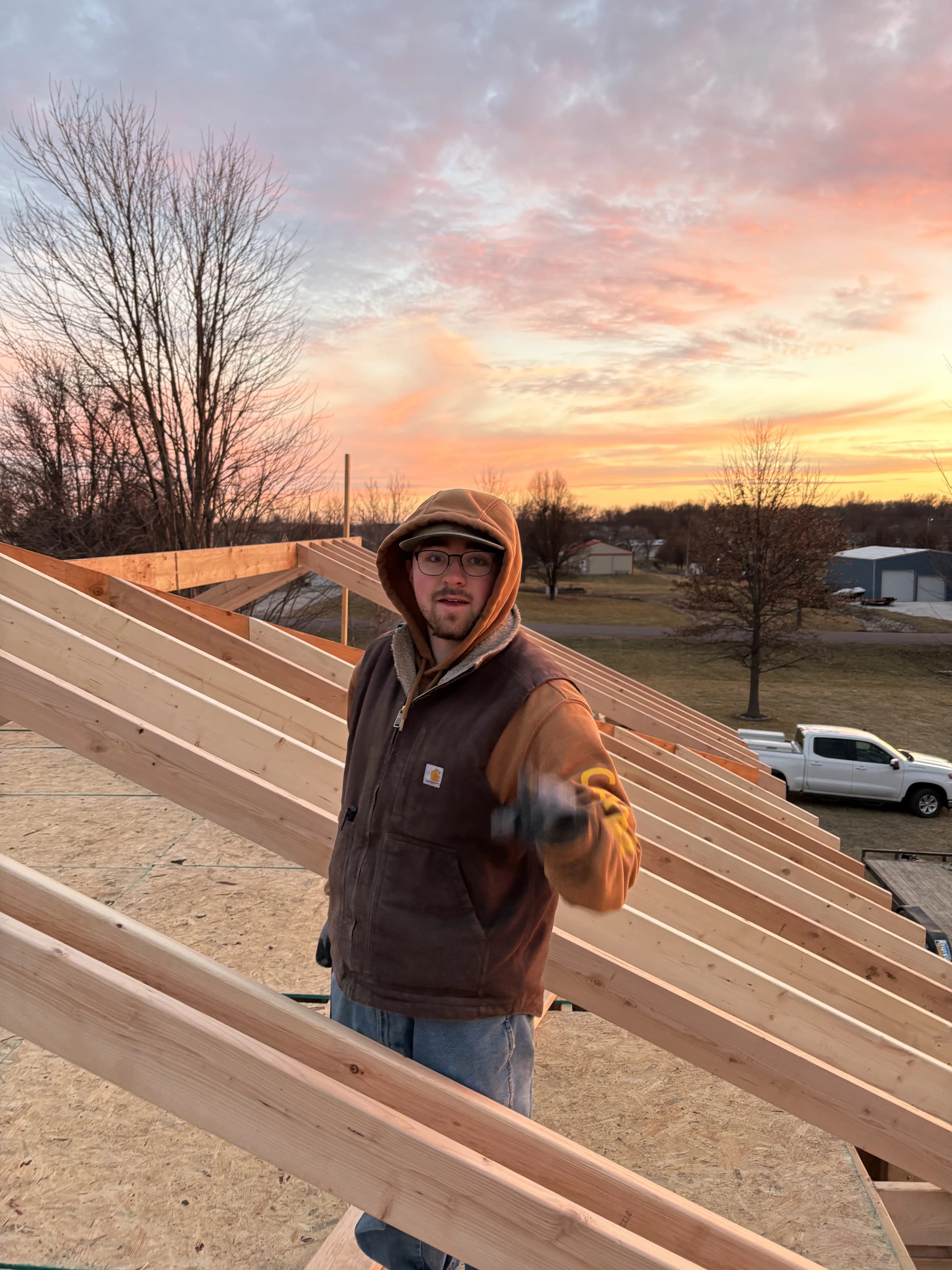 Custom Home Build, framing project photo 6