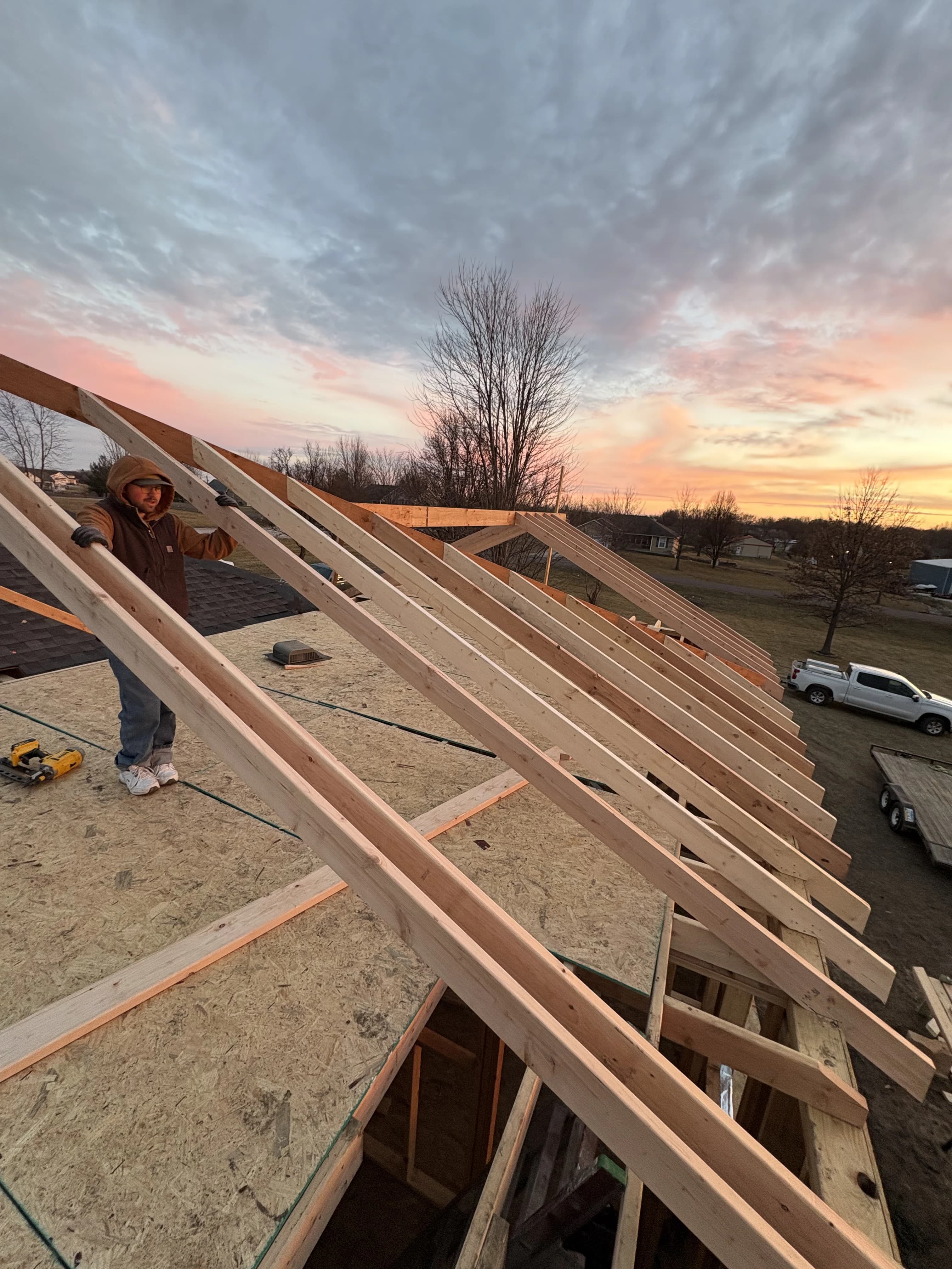 Custom Home Build, framing project photo 7
