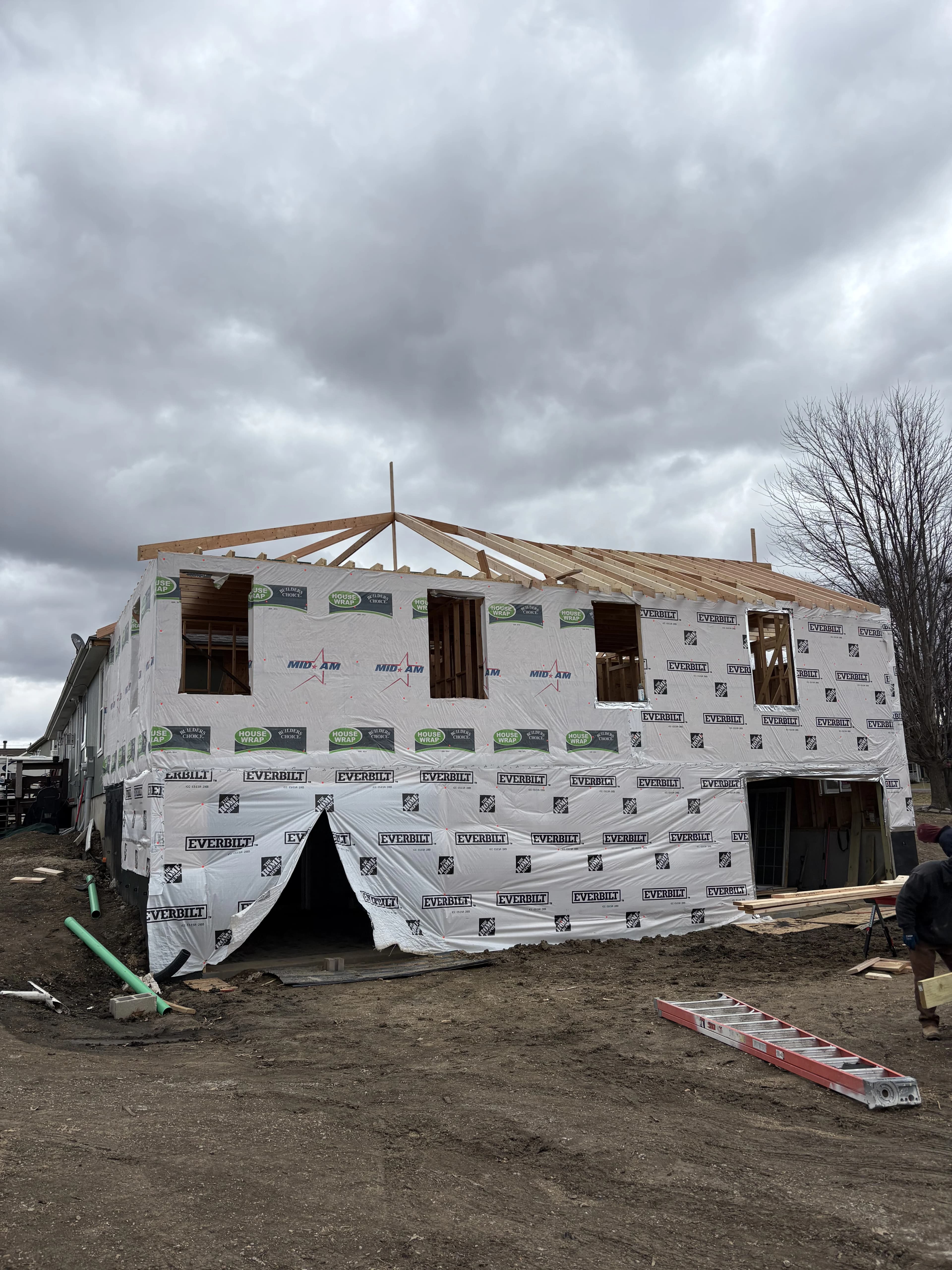 Custom Home Build, framing project photo 9
