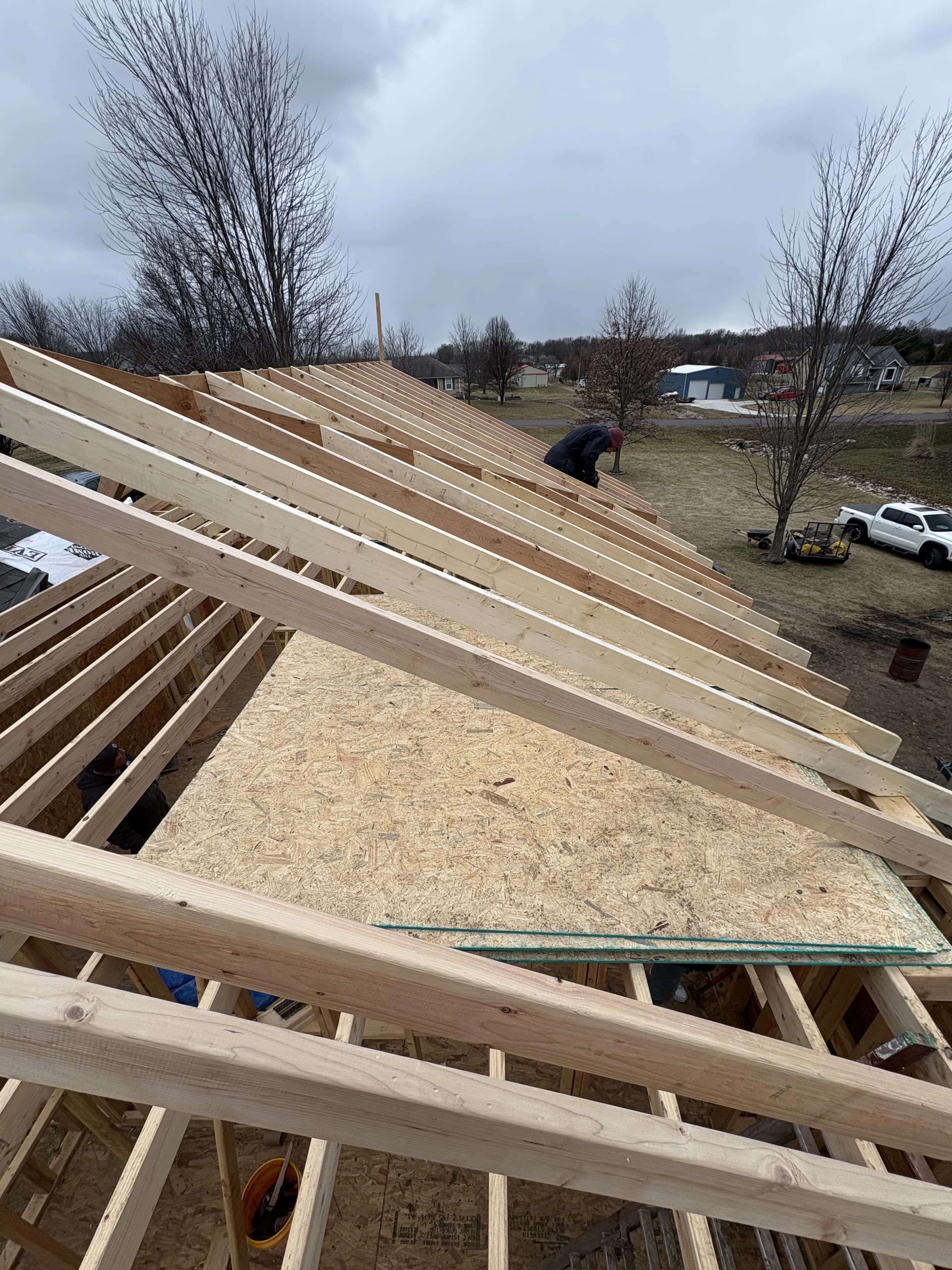 Custom Home Build, framing project photo 11
