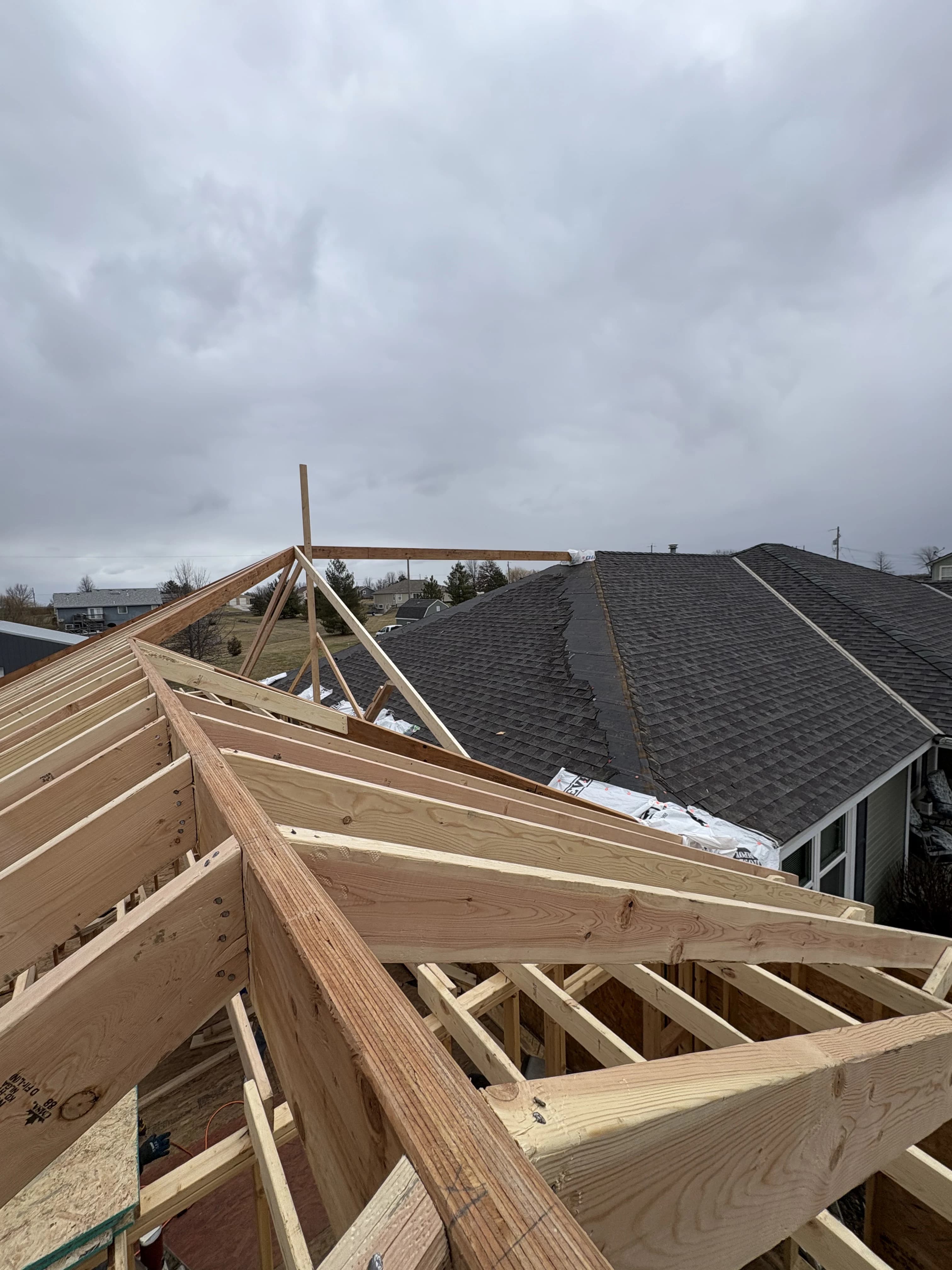Custom Home Build, framing project photo 12