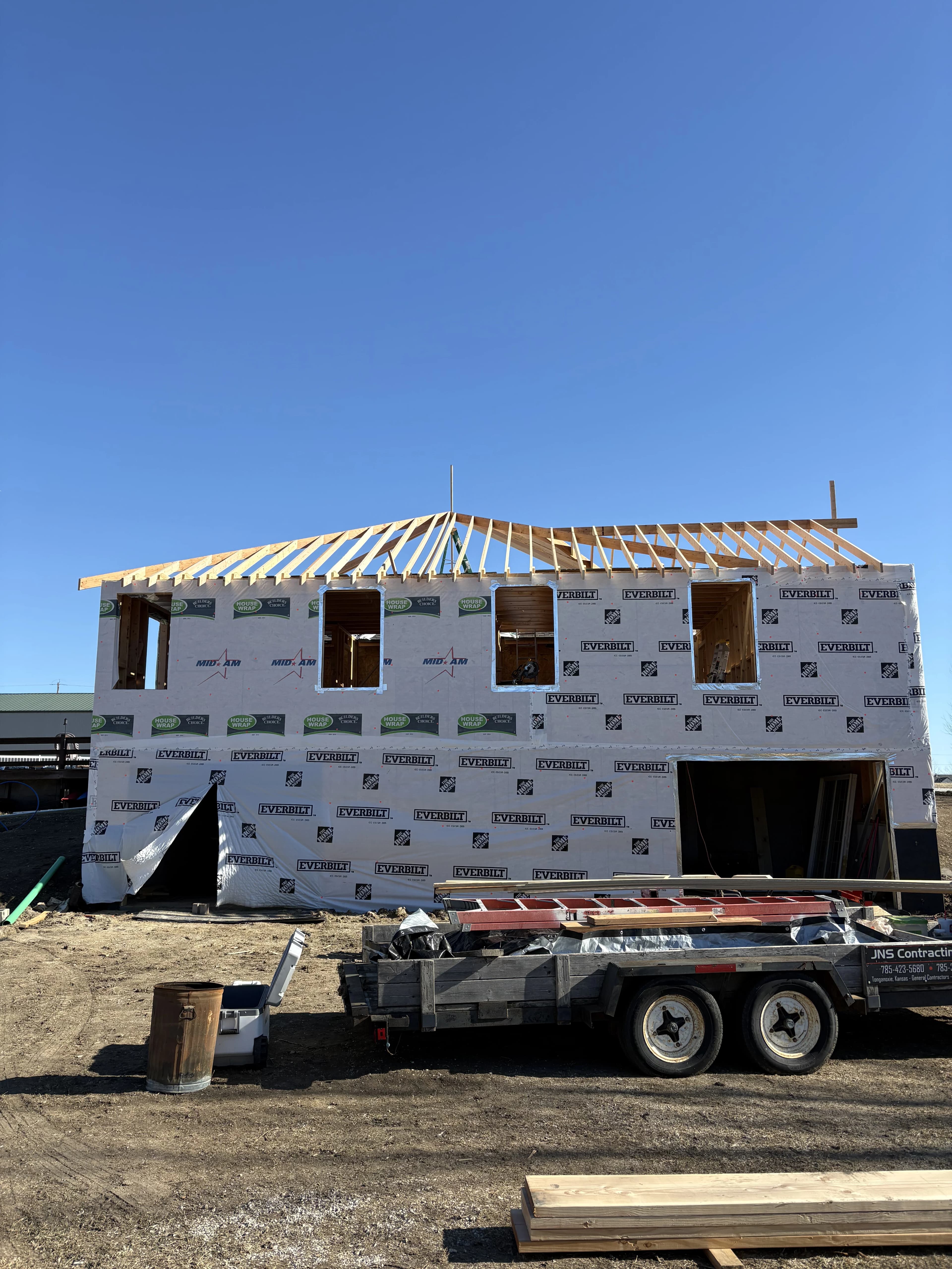 Custom Home Build, framing project photo 13