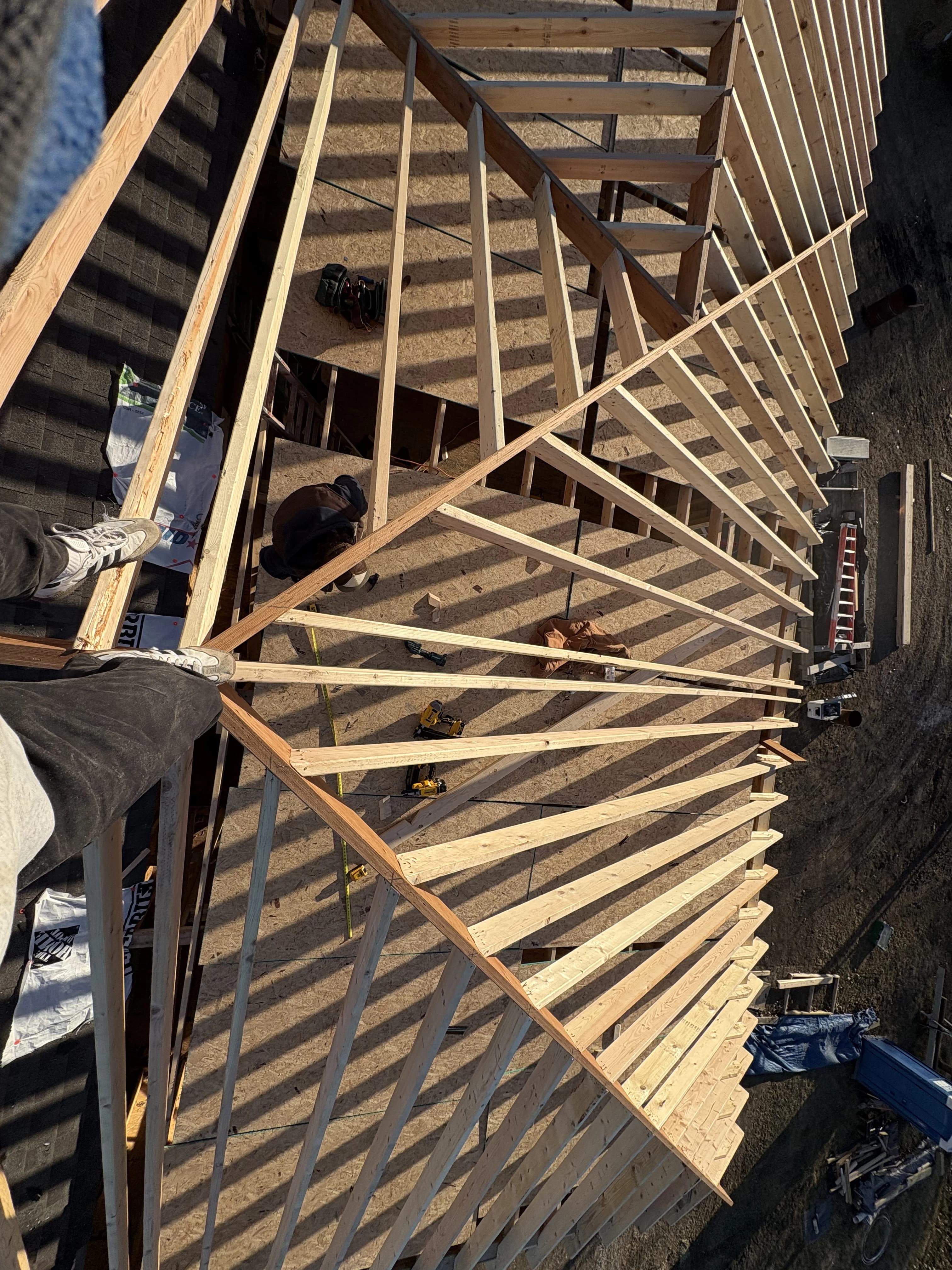 Custom Home Build, framing project photo 18