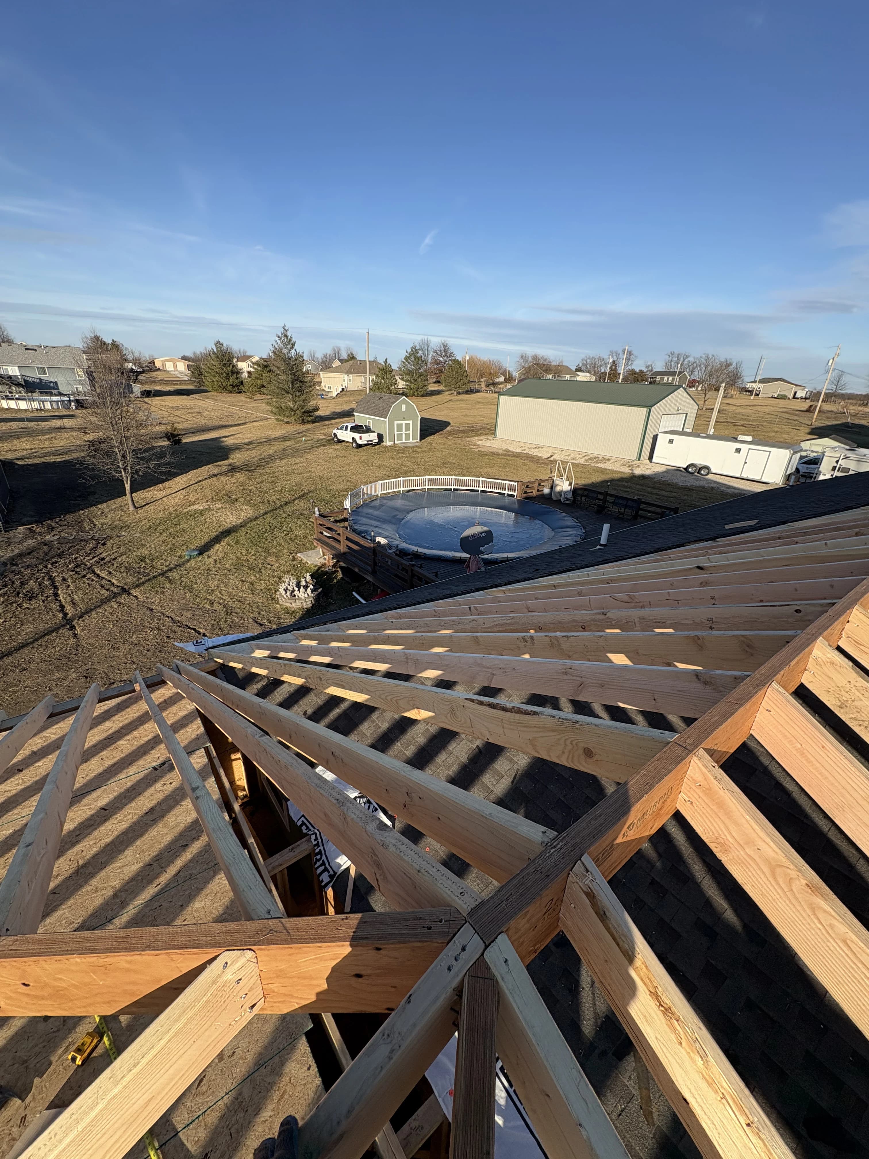 Custom Home Build, framing project photo 21