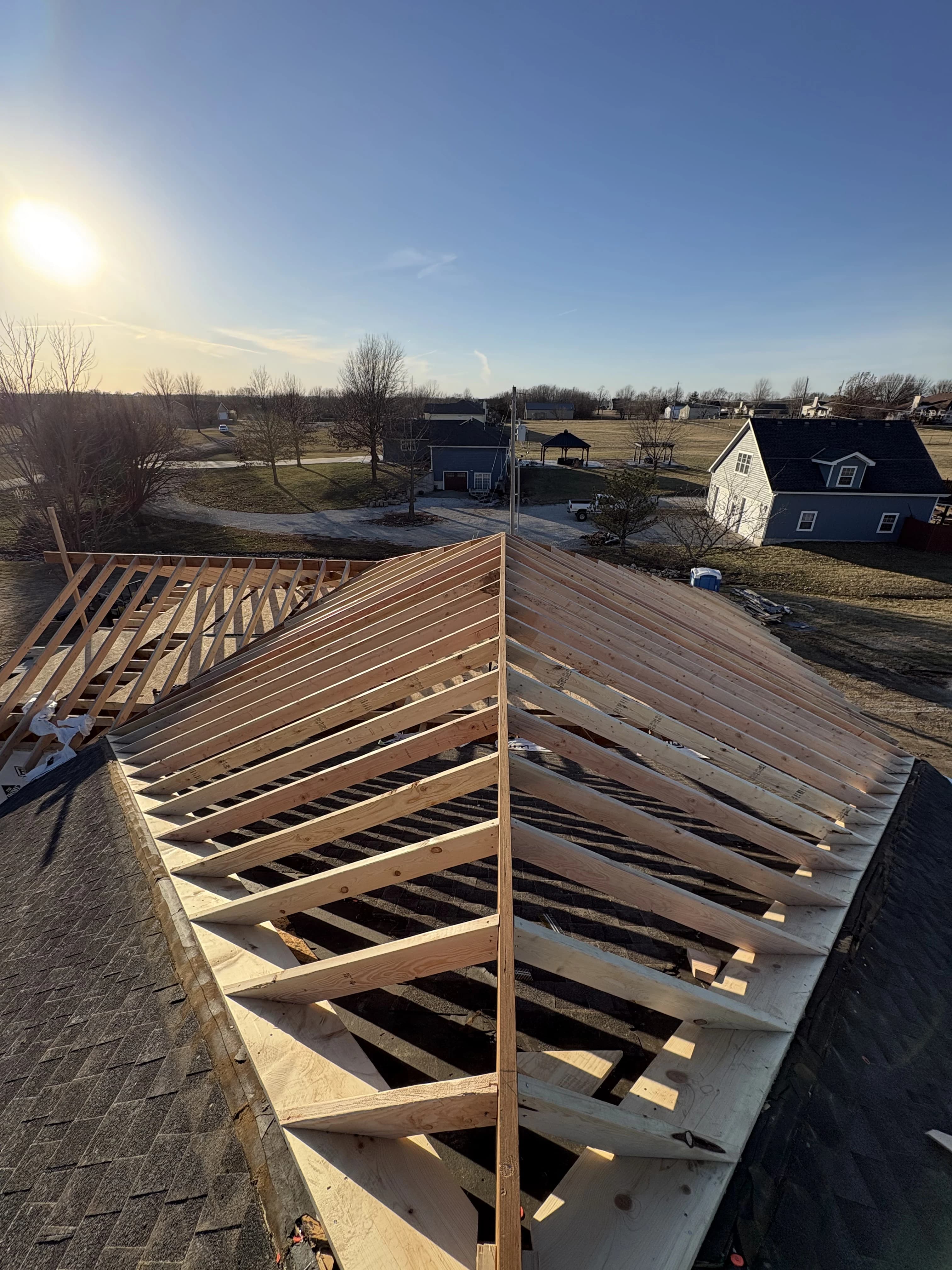 Custom Home Build, framing project photo 22