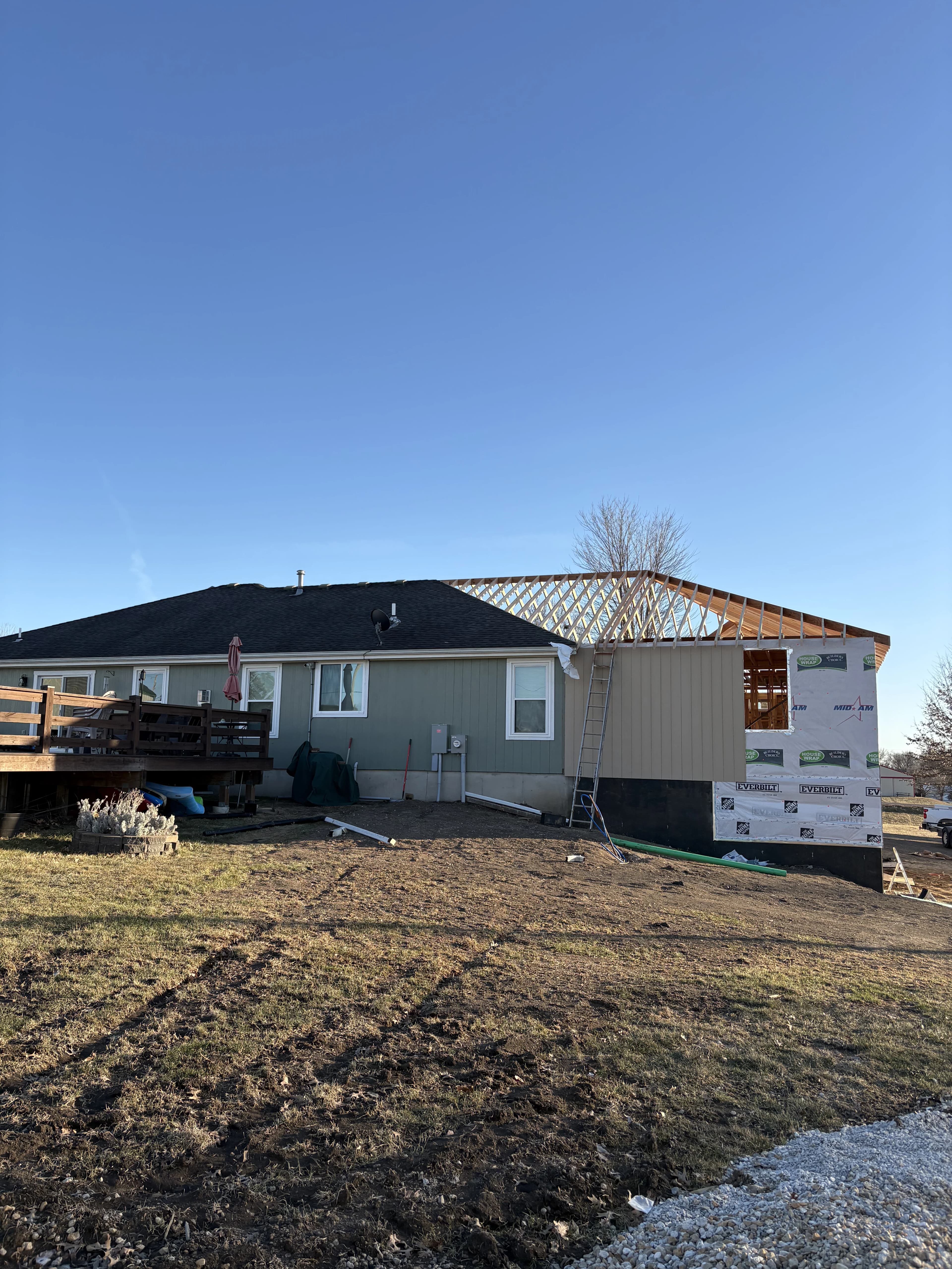 Custom Home Build, framing project photo 23
