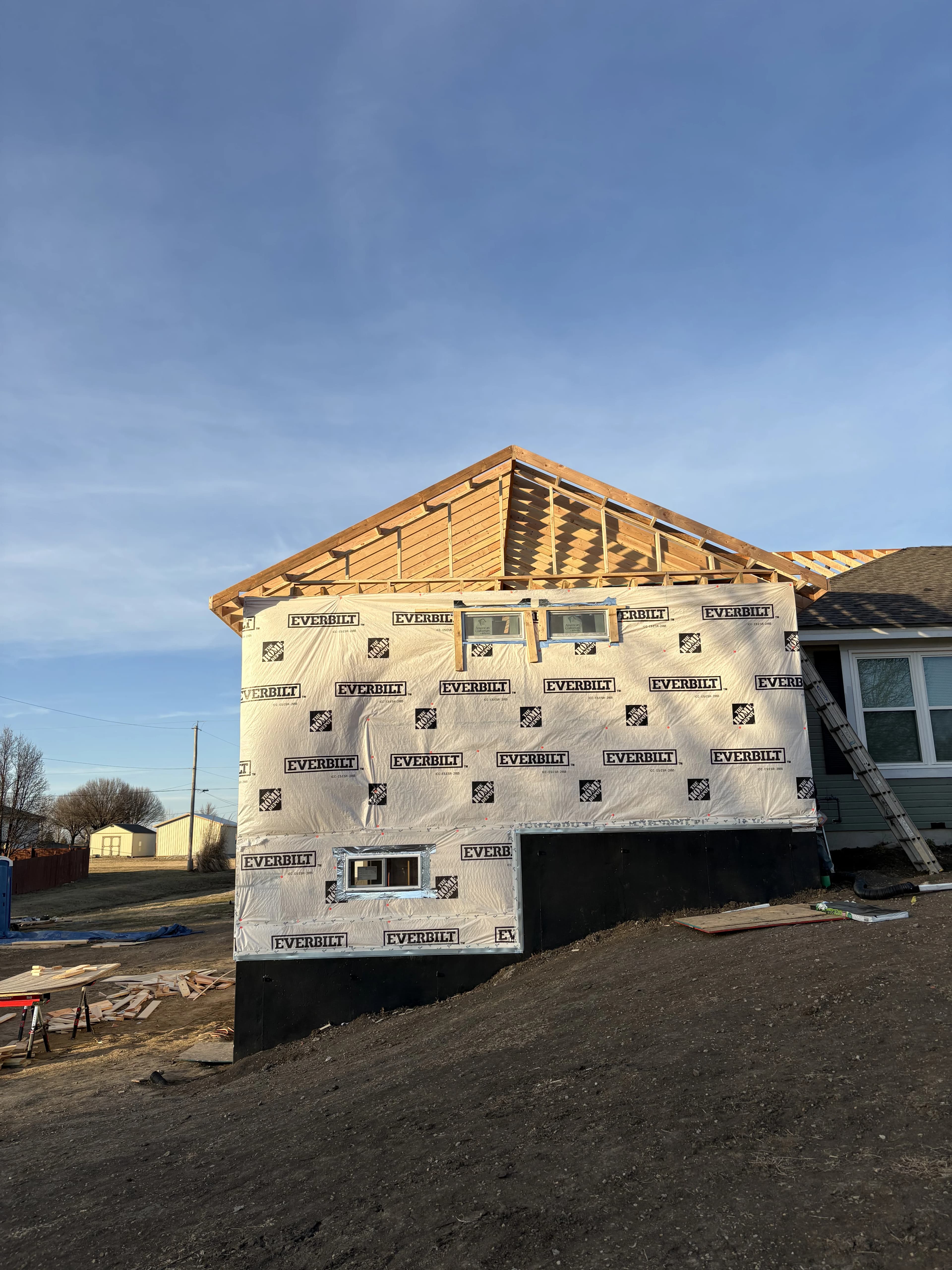 Custom Home Build, framing project photo 24
