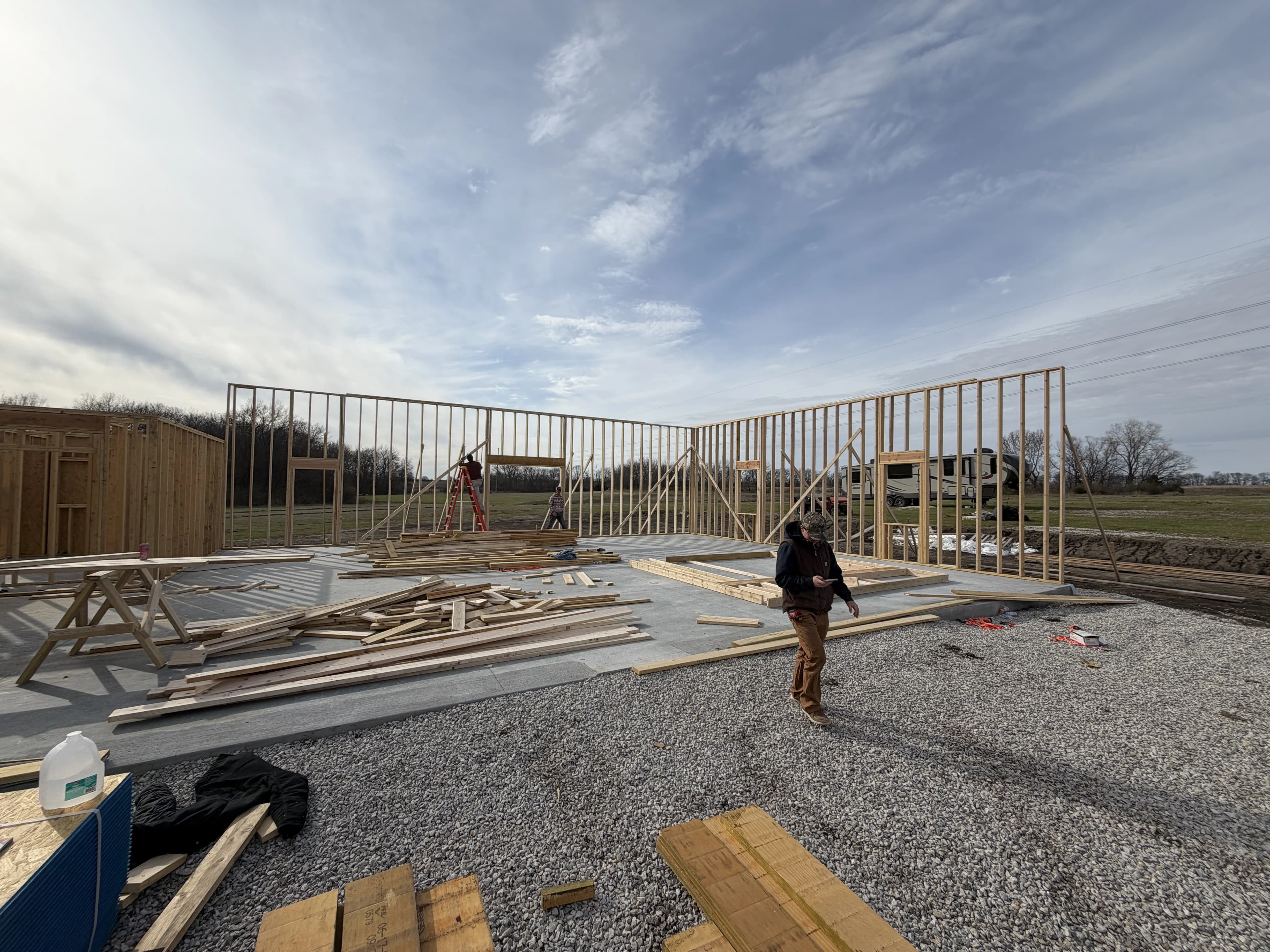 Custom Home Build, framing project photo 2