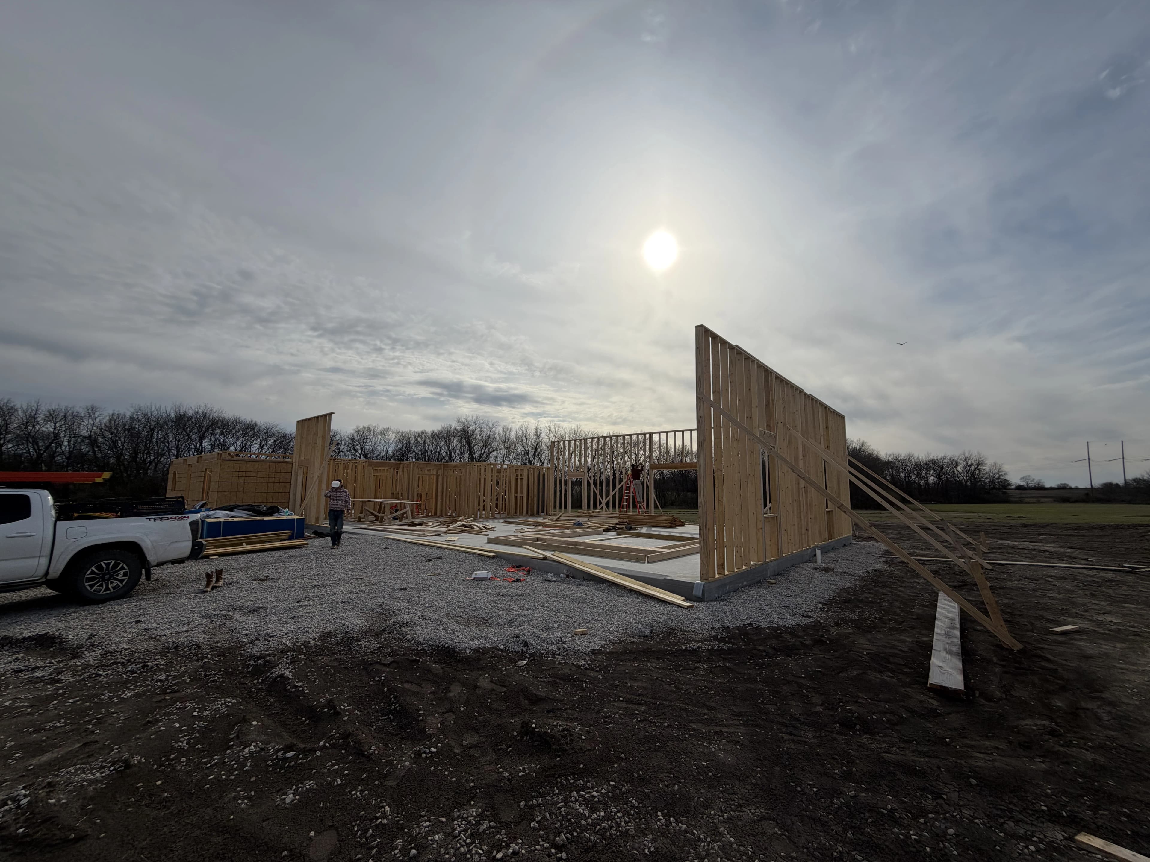 Custom Home Build, framing project photo 3