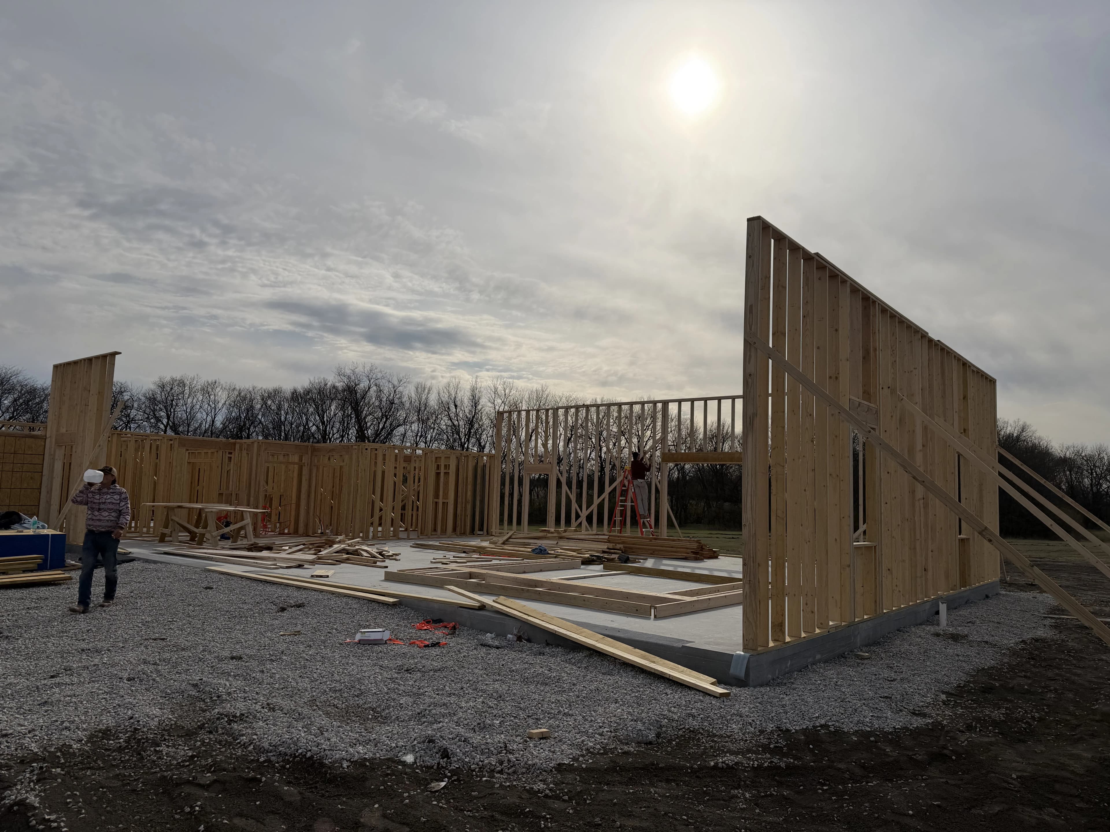 Custom Home Build, framing project photo 4