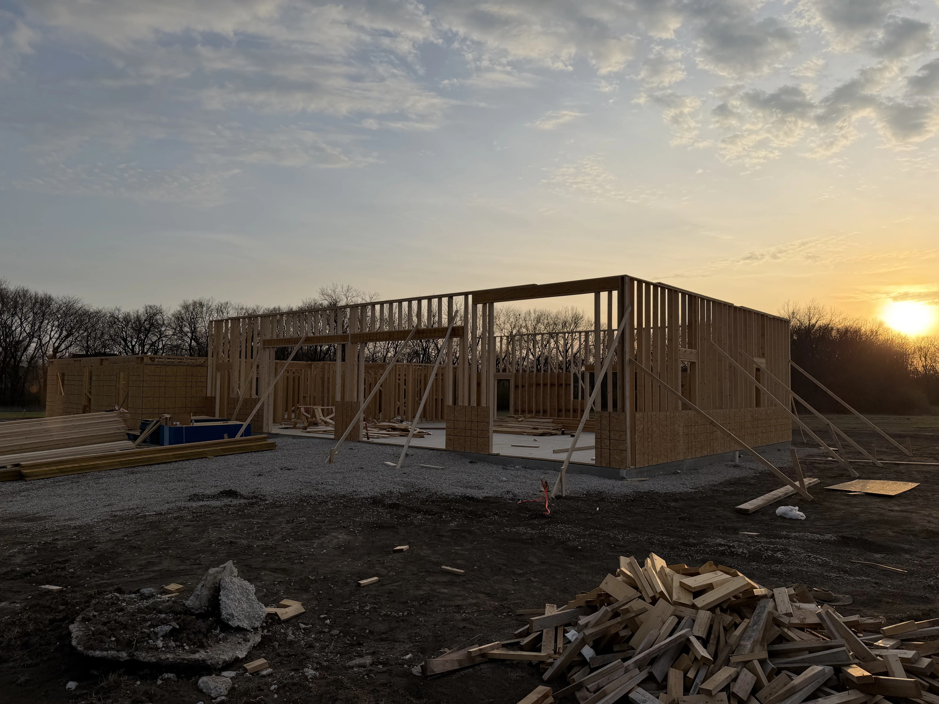 Custom Home Build, framing project photo 6