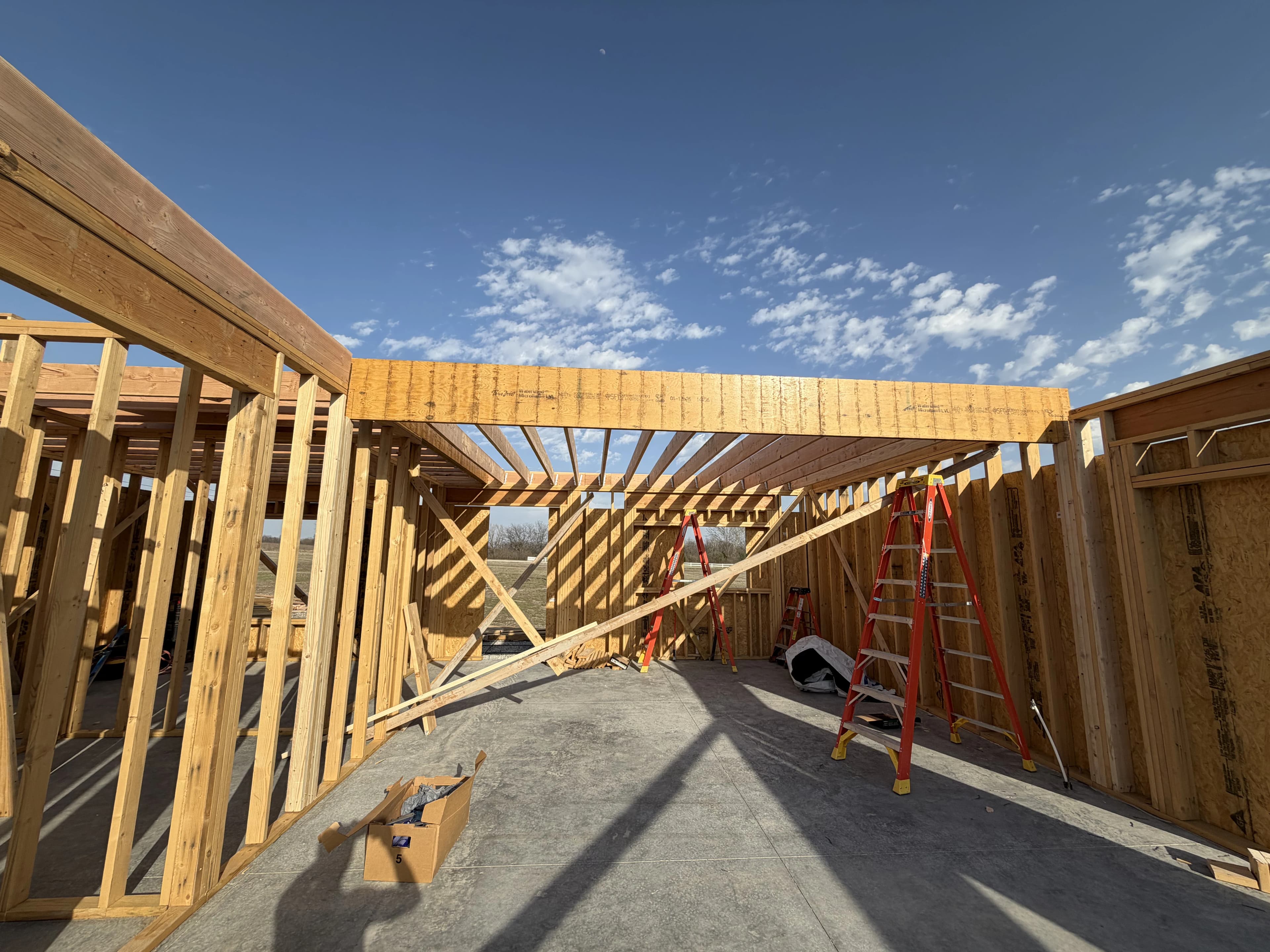 Custom Home Build, framing project photo 15
