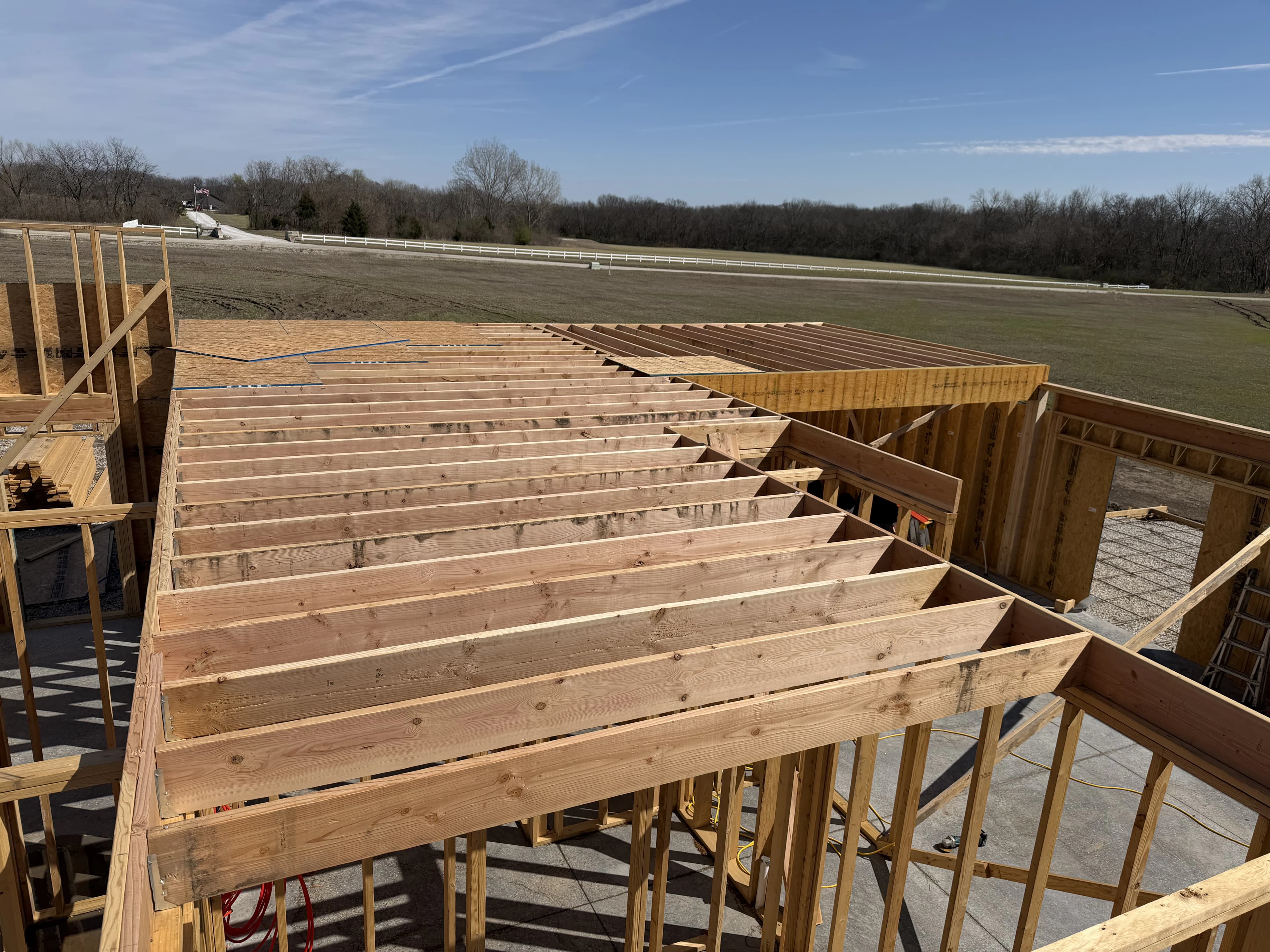 Custom Home Build, framing project photo 18