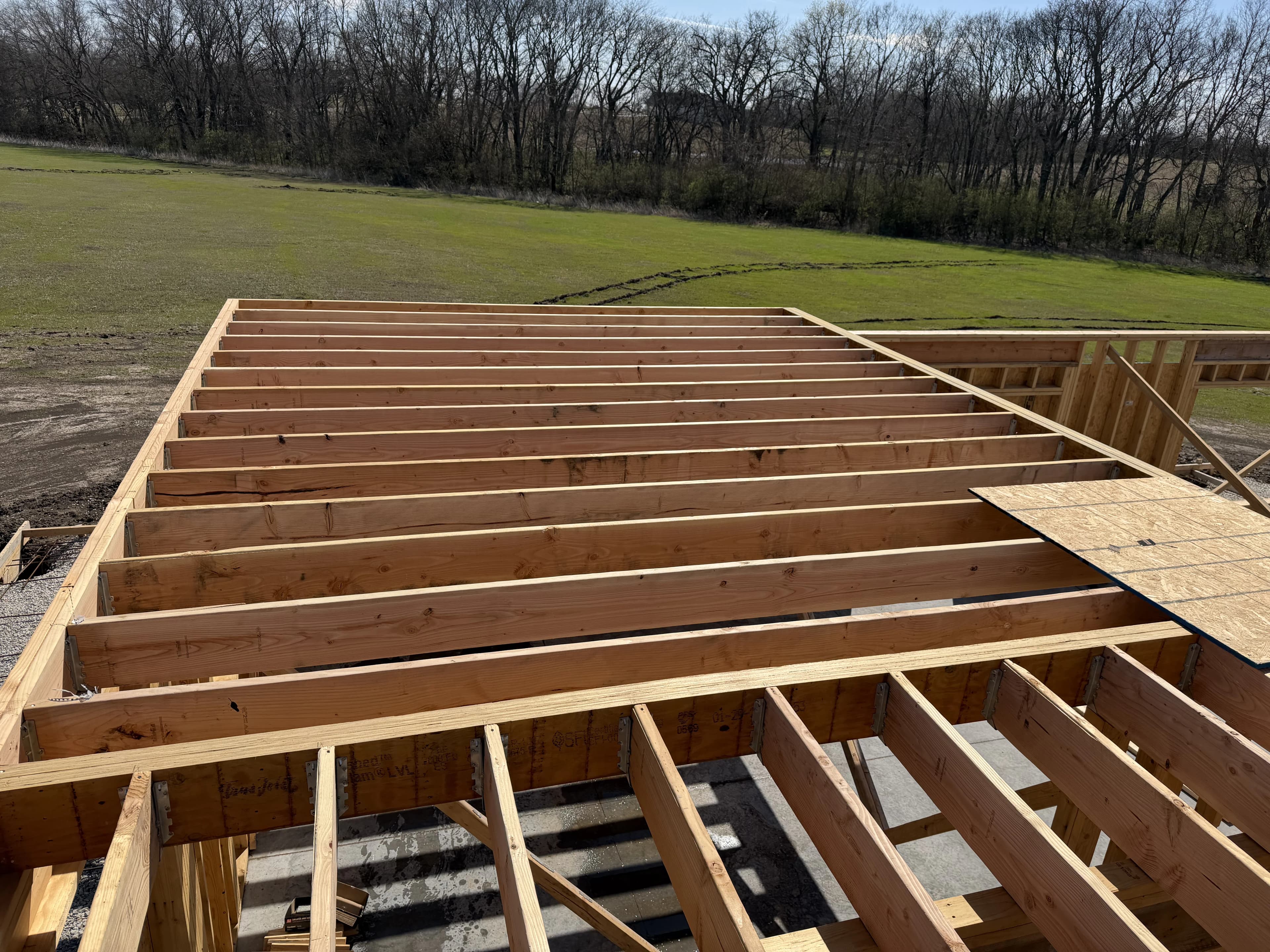 Custom Home Build, framing project photo 19
