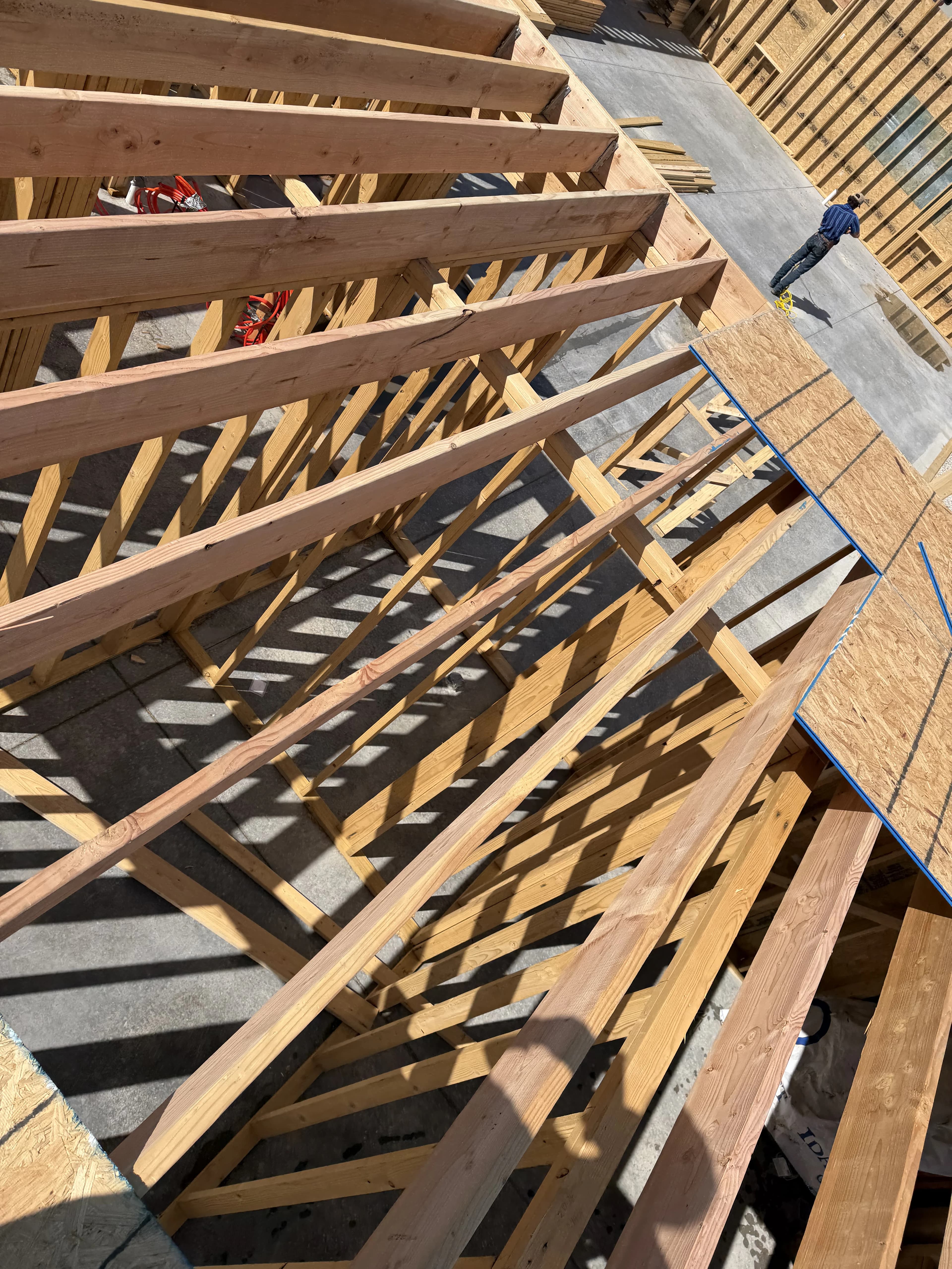 Custom Home Build, framing project photo 21