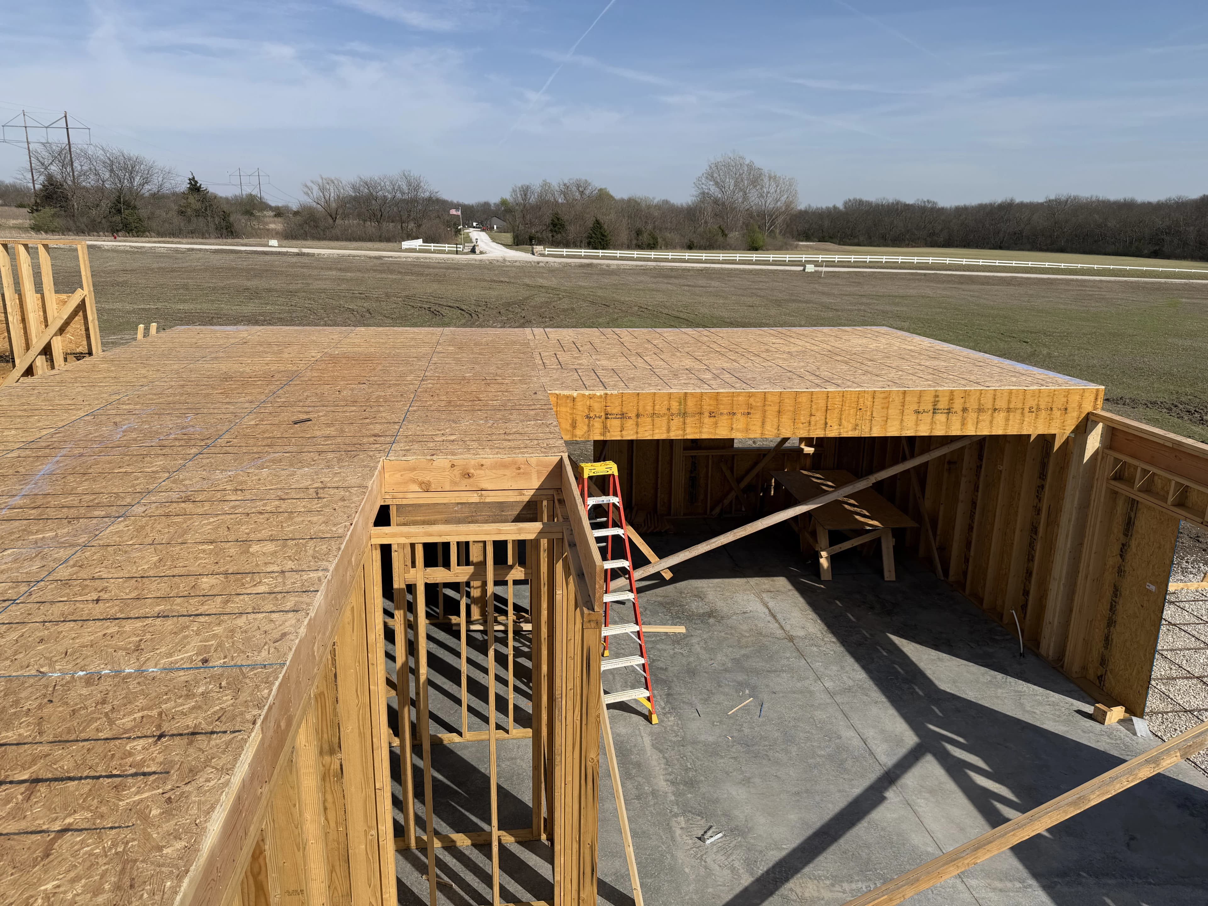 Custom Home Build, framing project photo 25