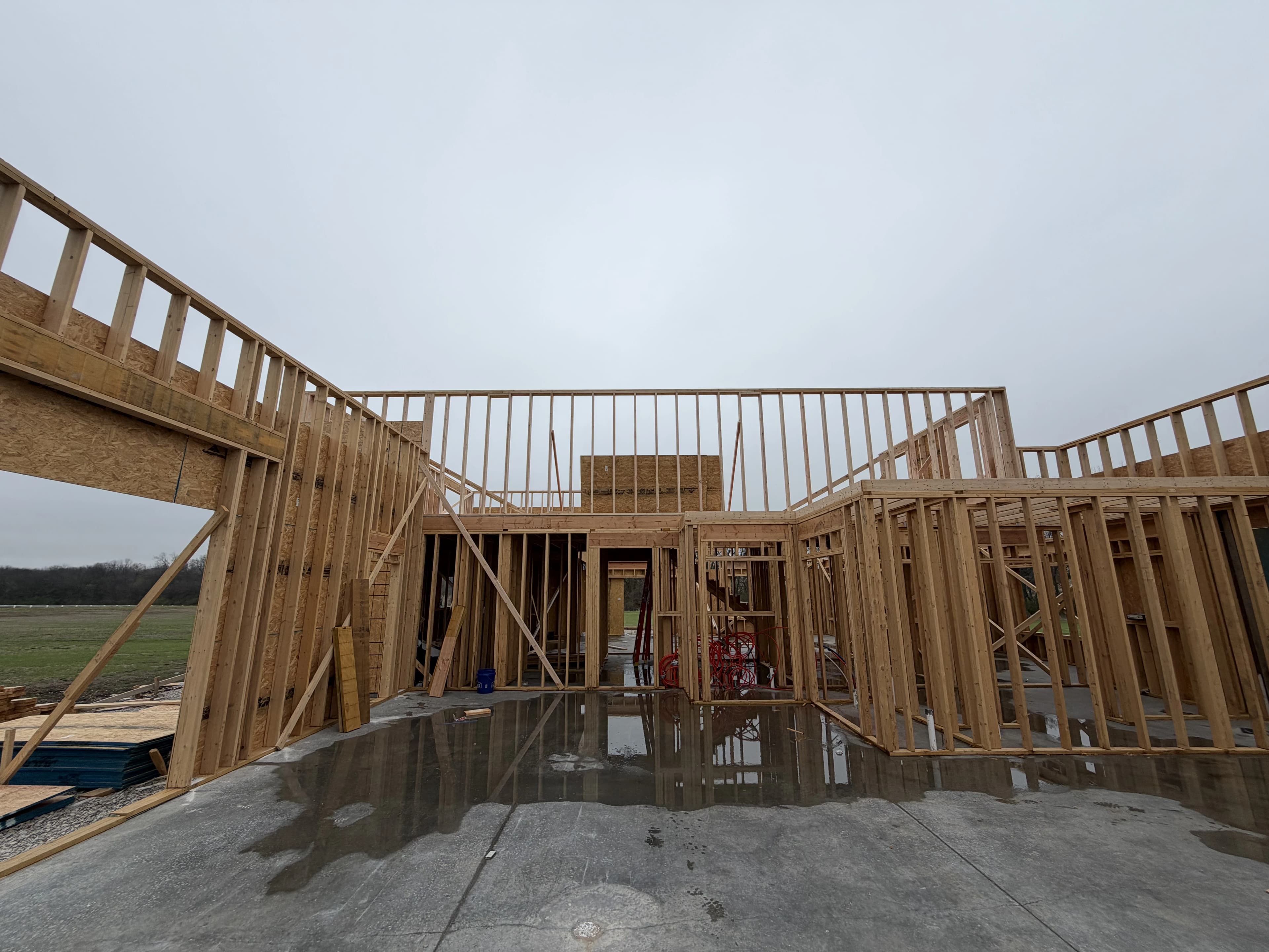 Custom Home Build, framing project photo 33