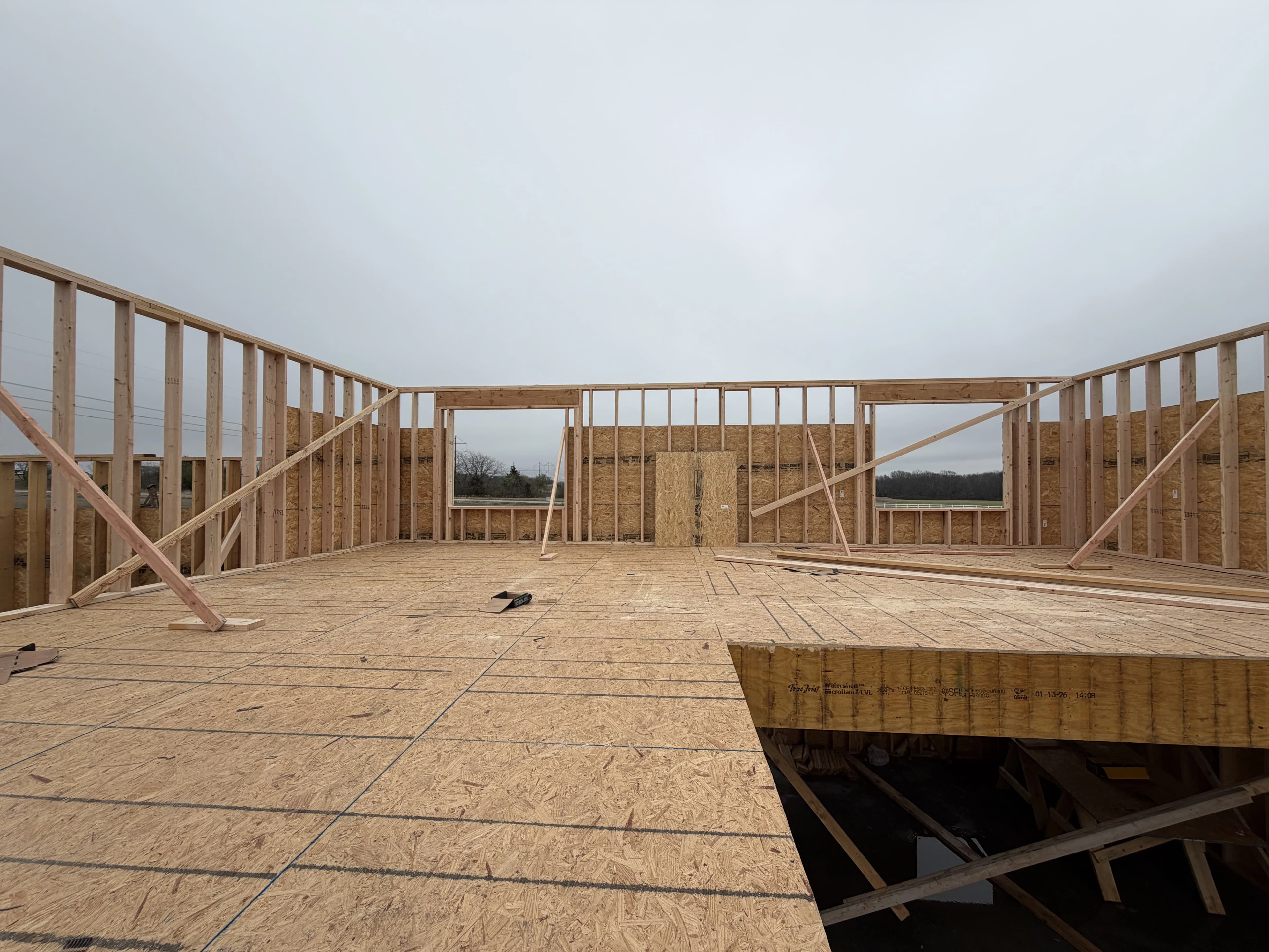 Custom Home Build, framing project photo 34