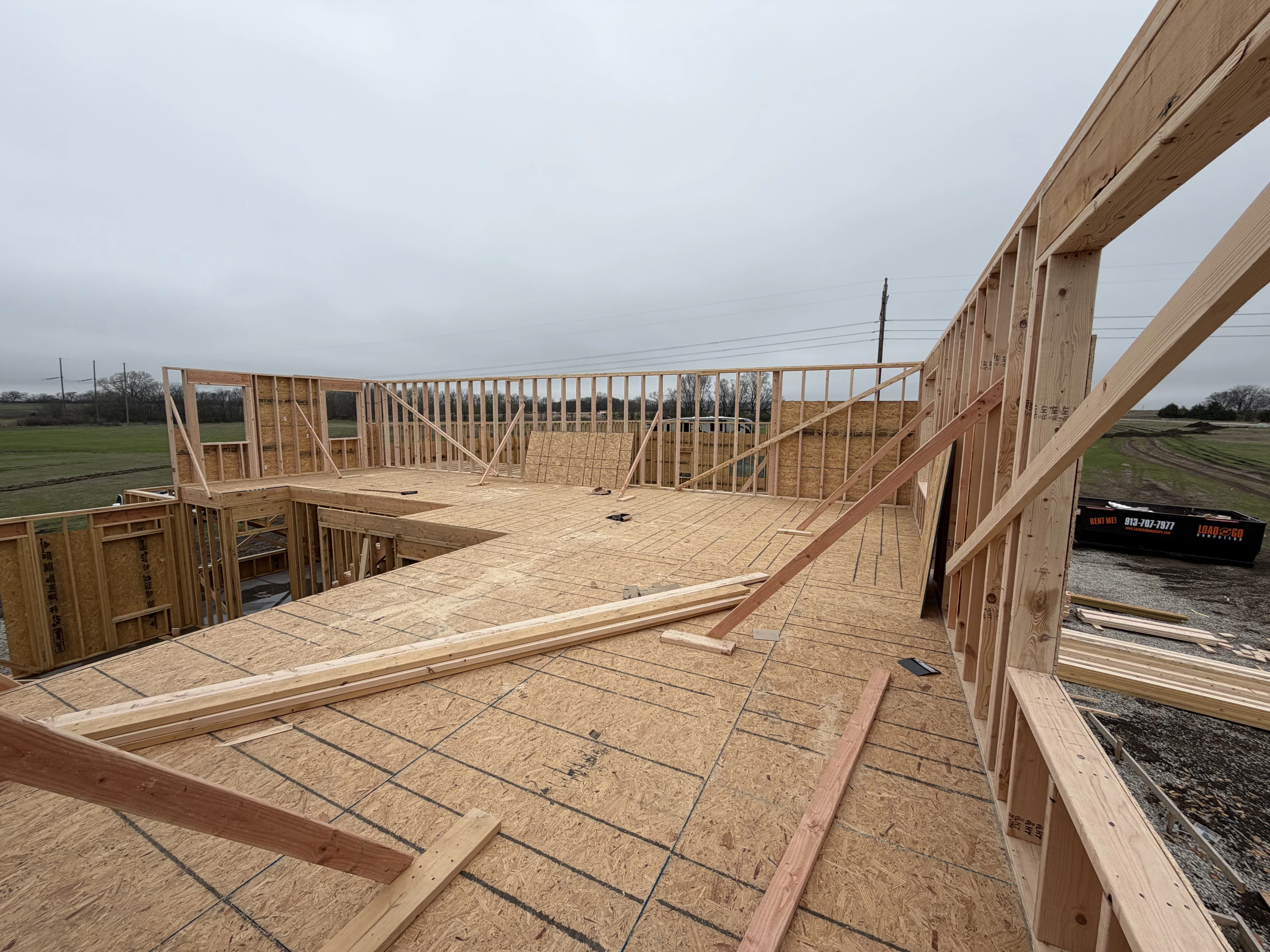 Custom Home Build, framing project photo 35