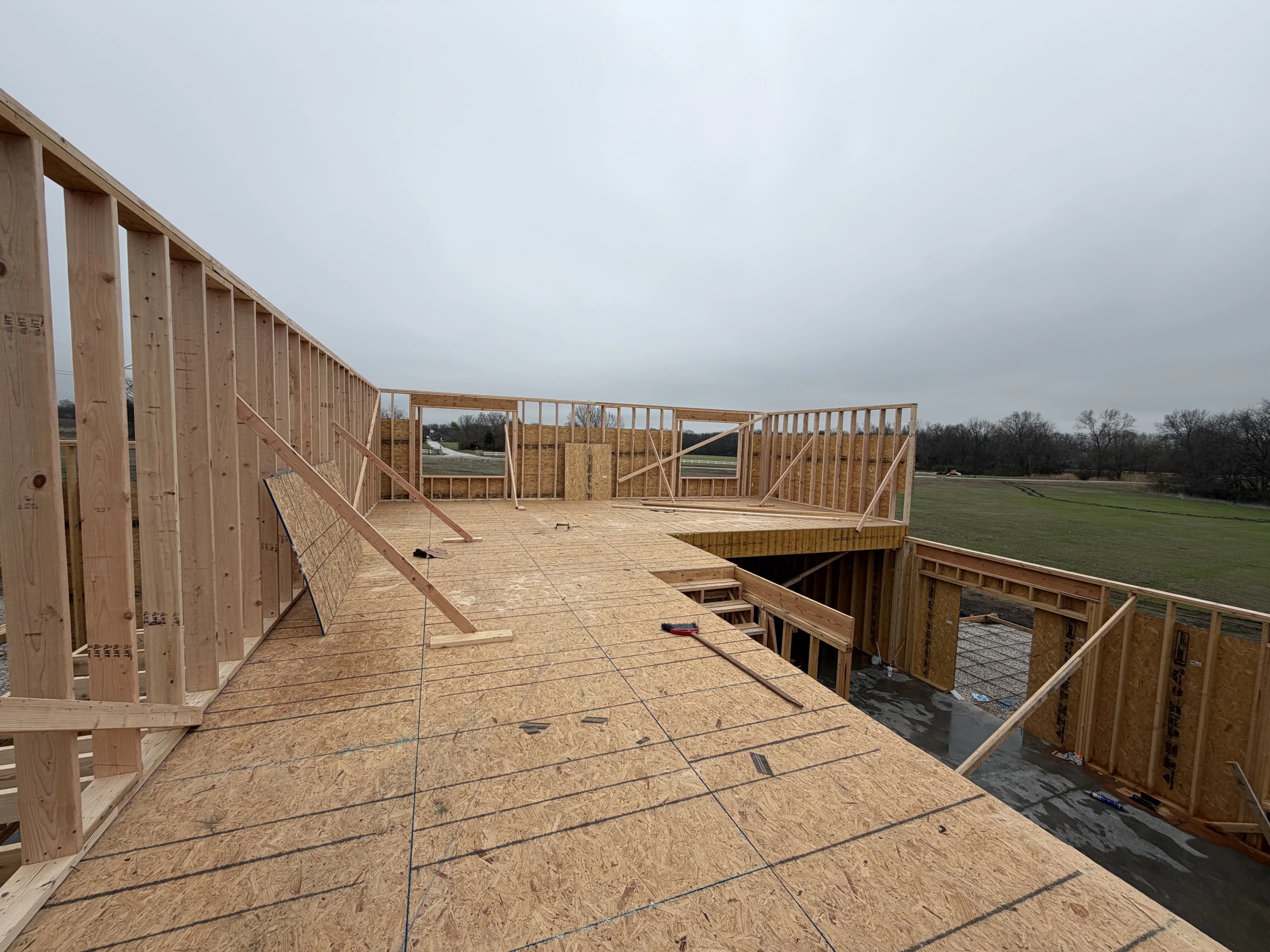 Custom Home Build, framing project photo 36