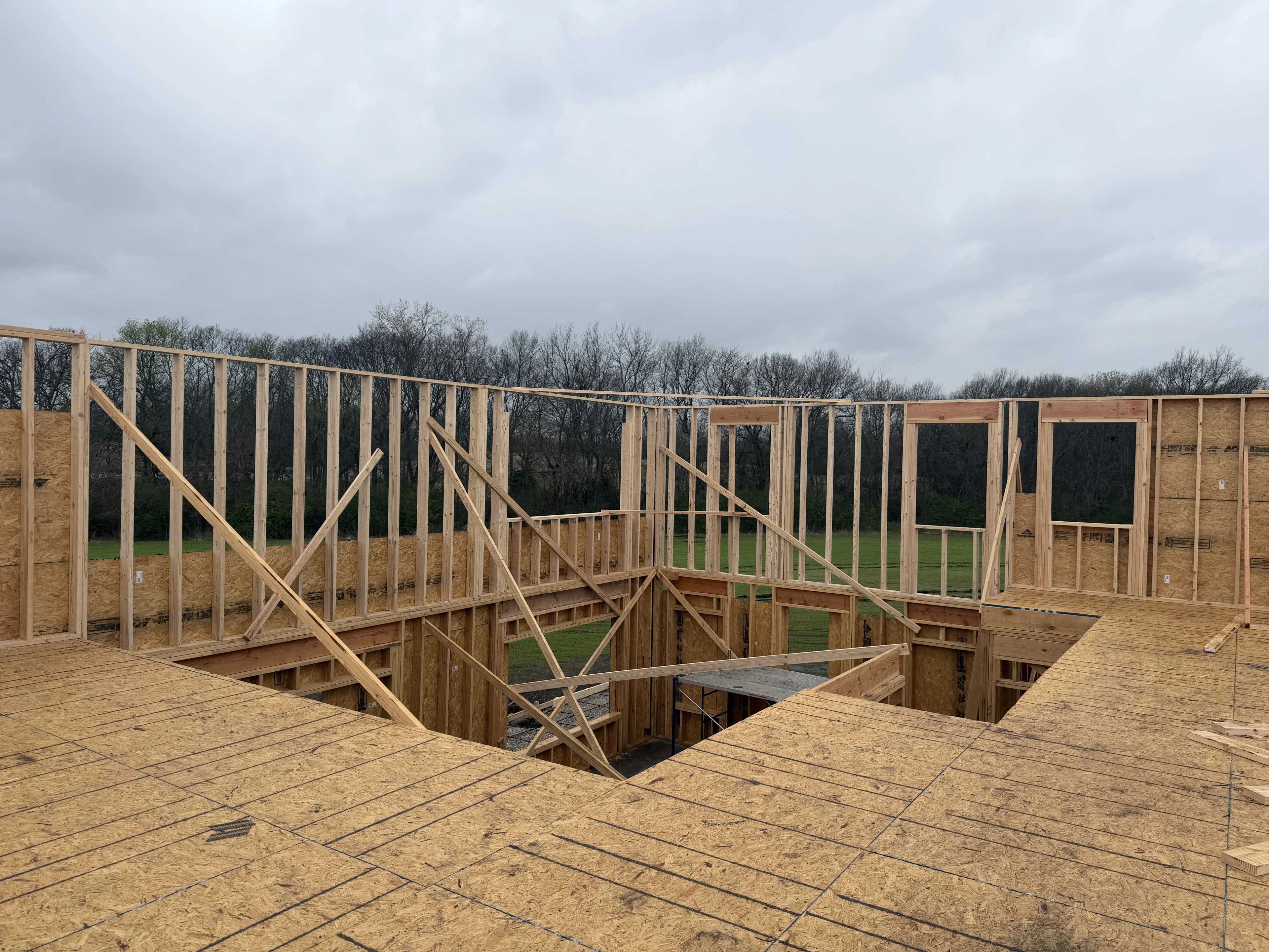 Custom Home Build, framing project photo 37