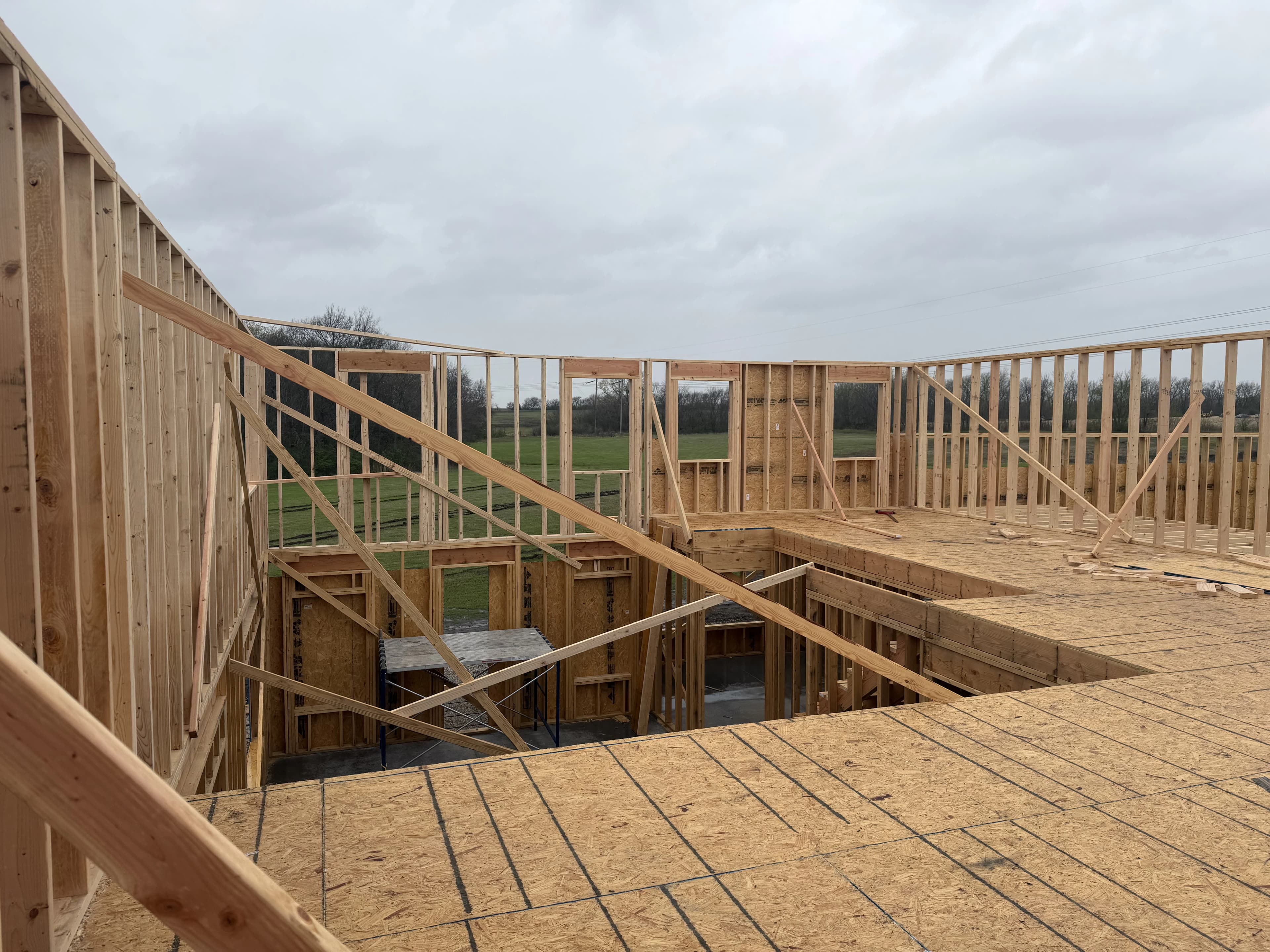 Custom Home Build, framing project photo 39