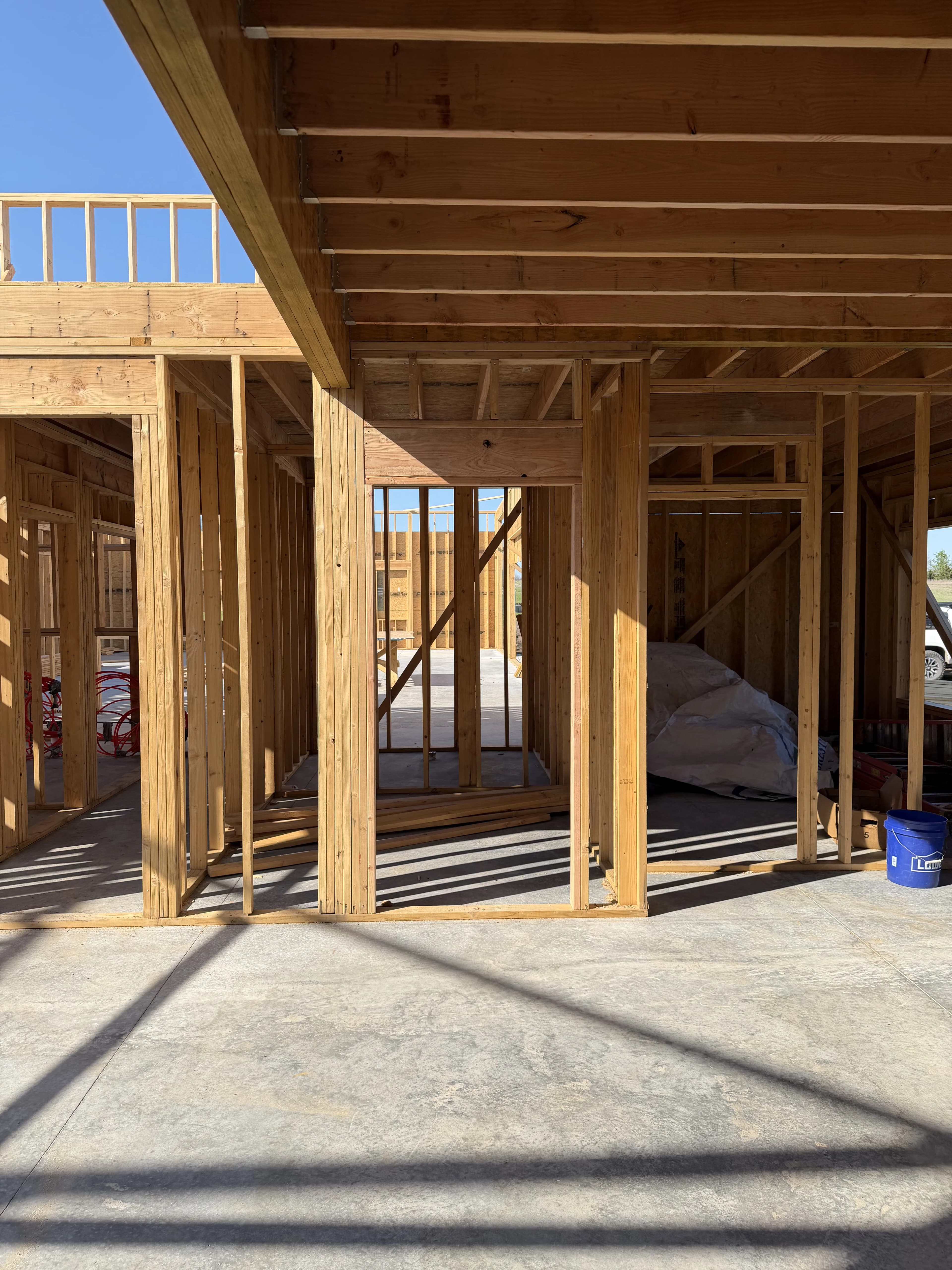 Custom Home Build, framing project photo 41