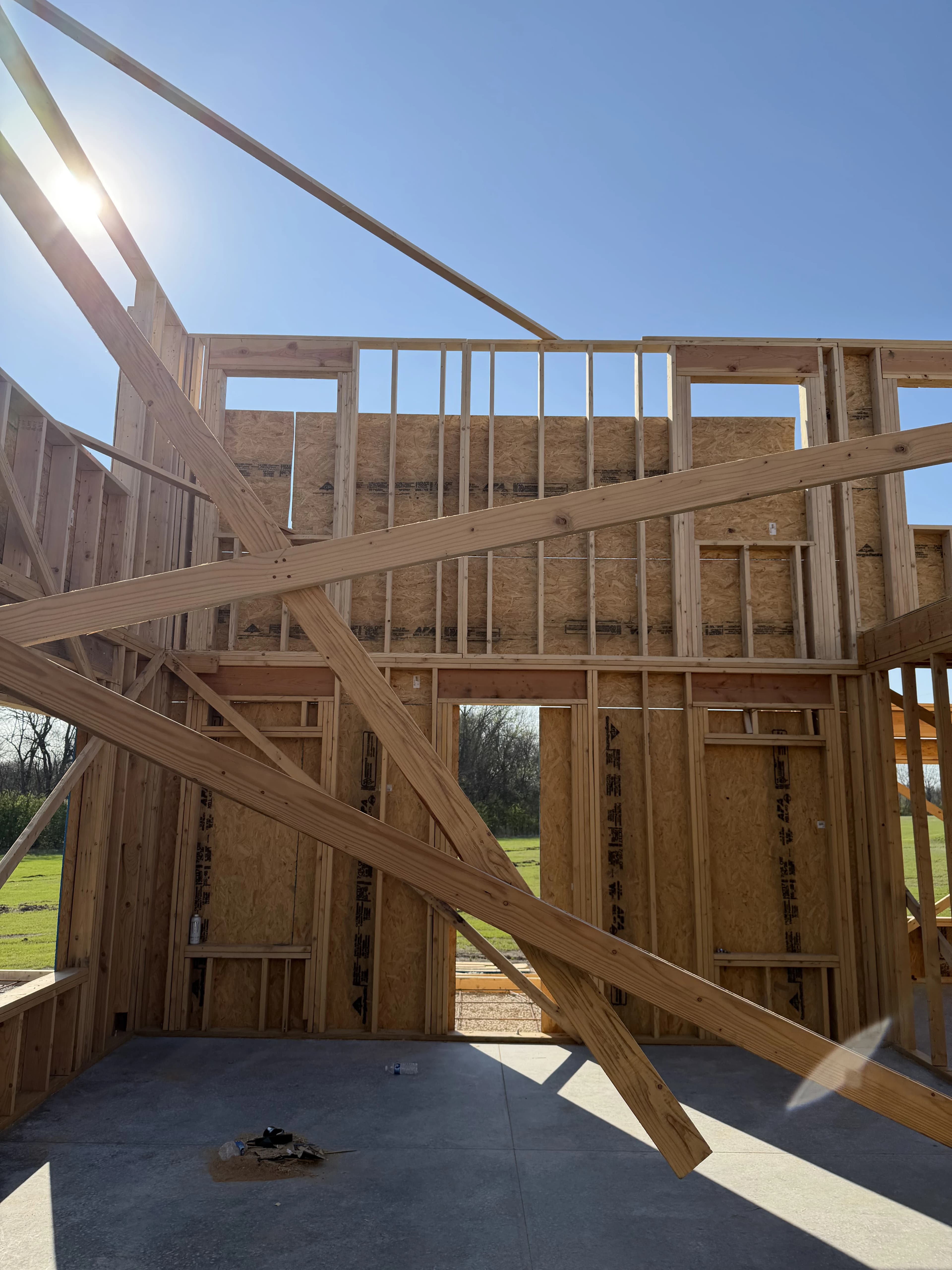 Custom Home Build, framing project photo 42