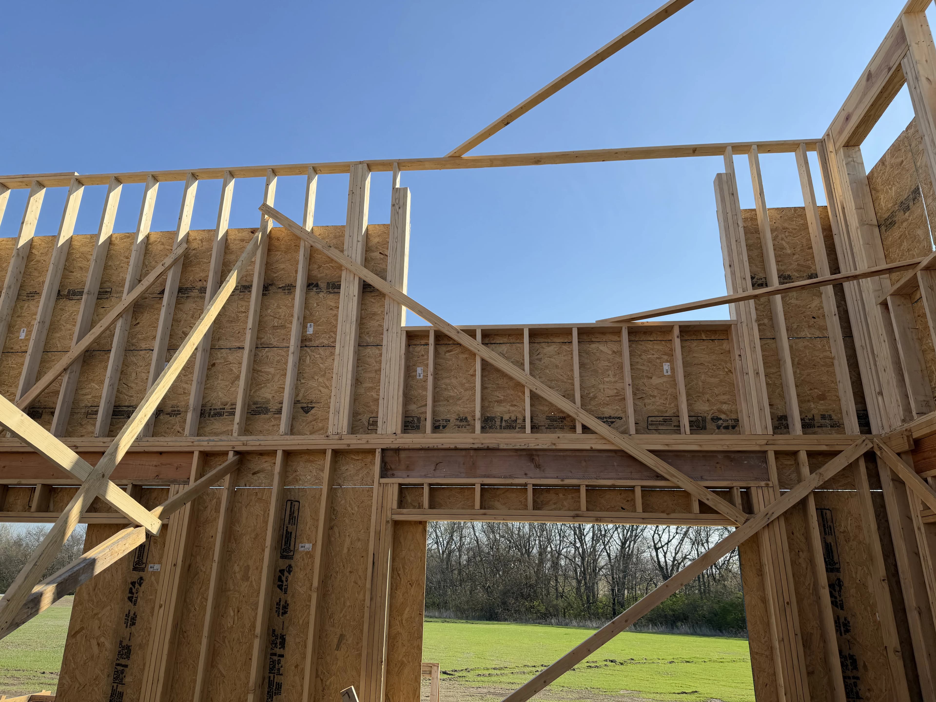 Custom Home Build, framing project photo 43