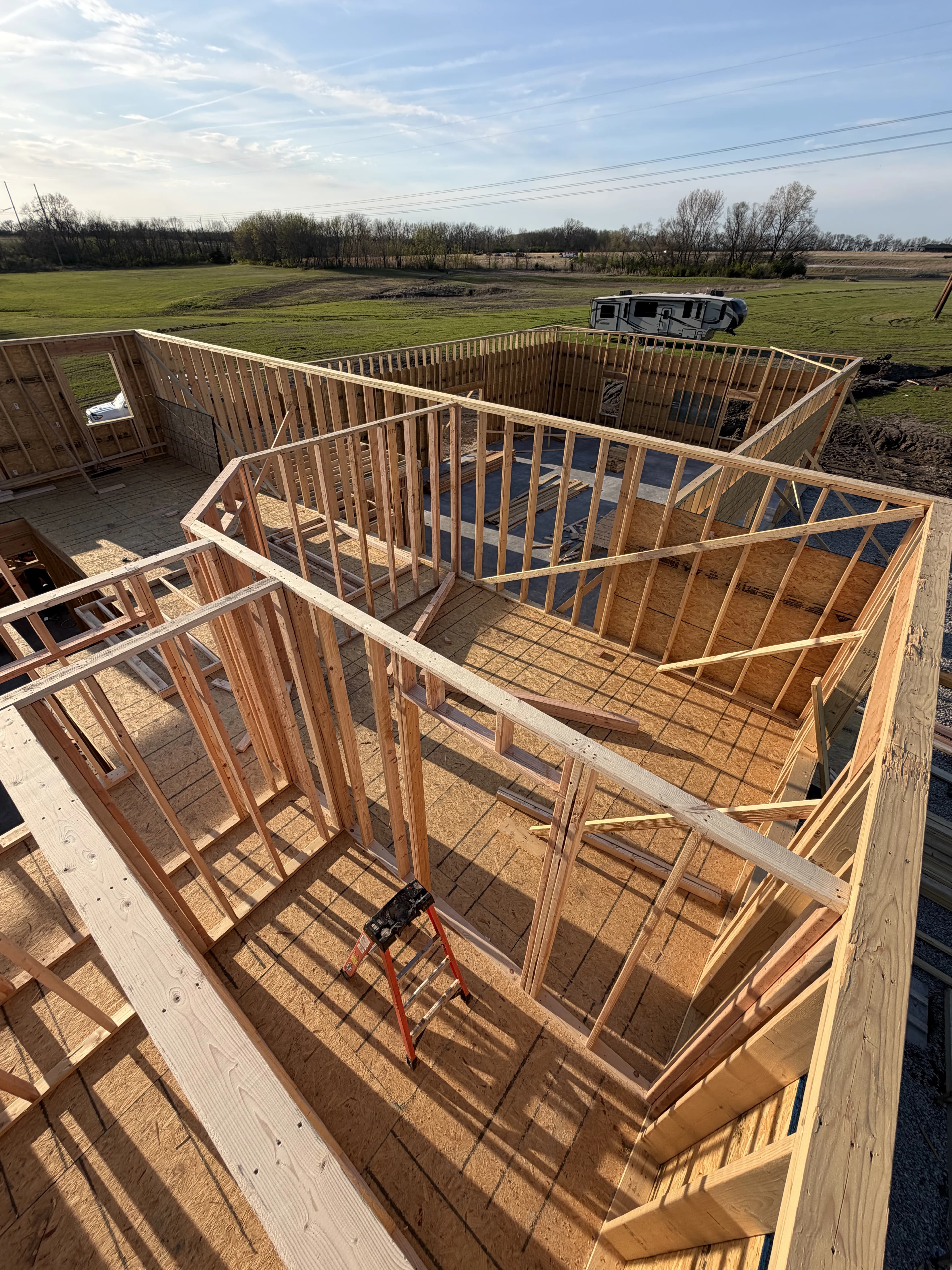 Custom Home Build, framing project photo 45