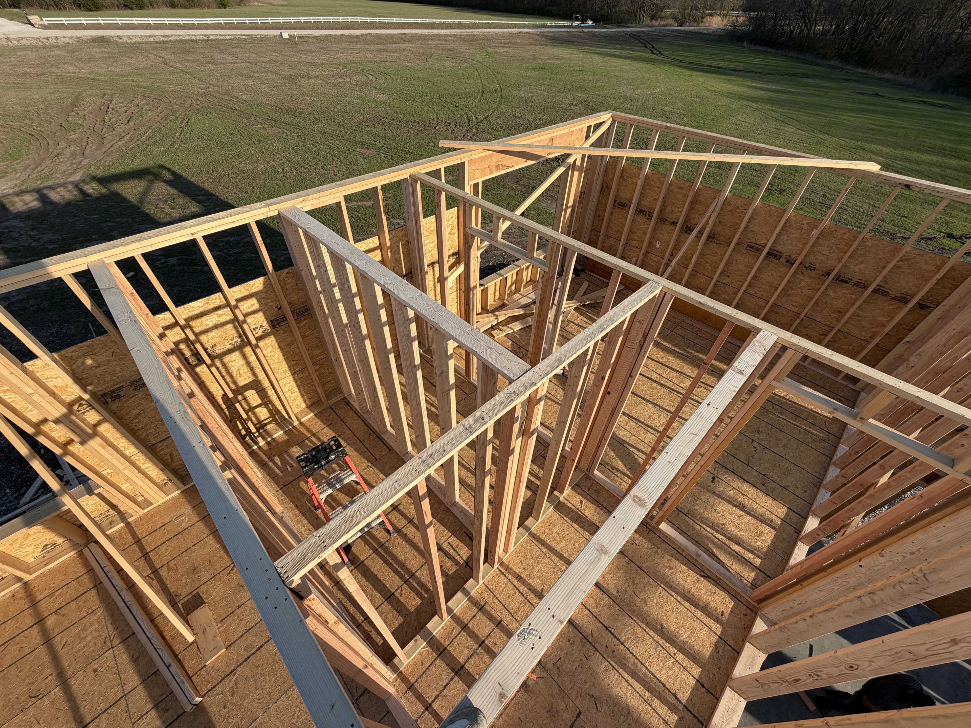 Custom Home Build, framing project photo 46