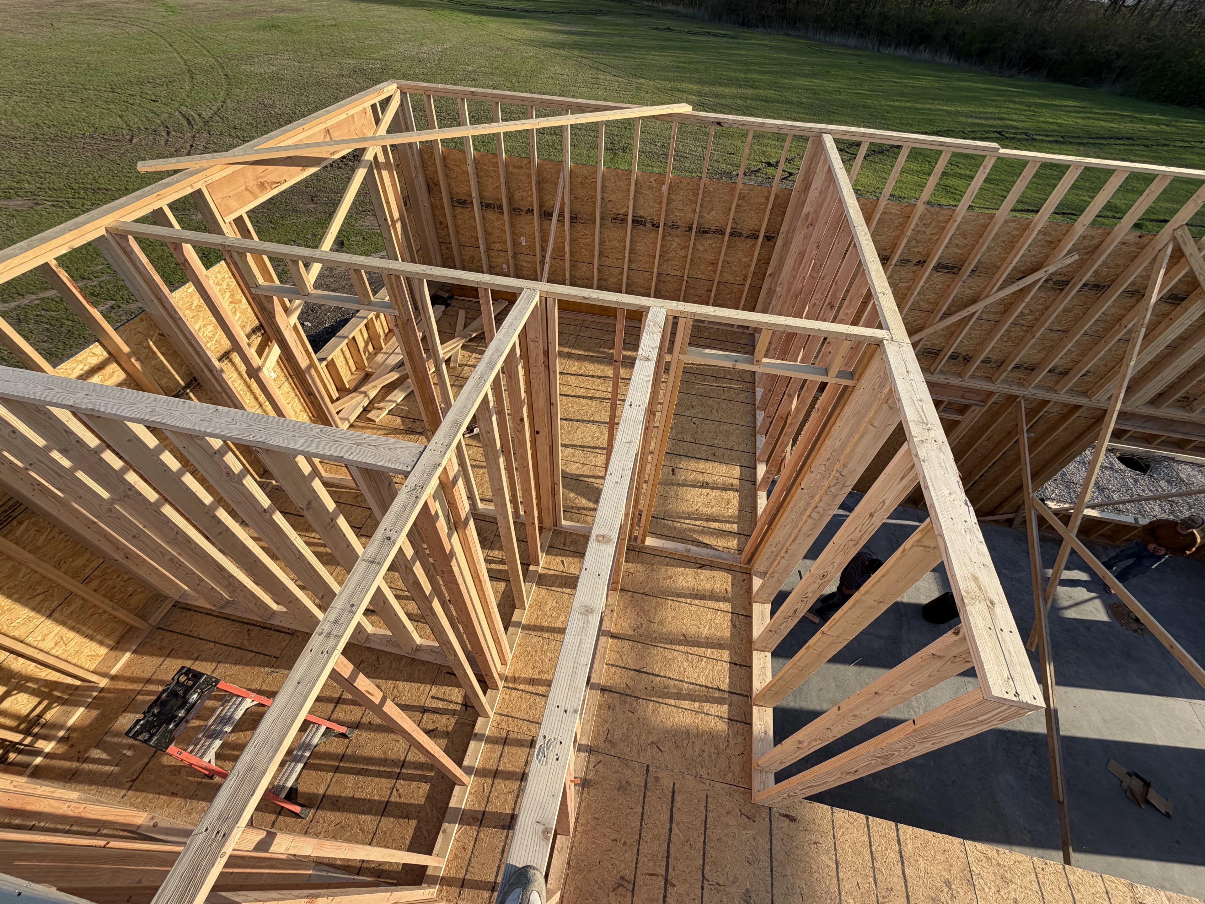 Custom Home Build, framing project photo 47
