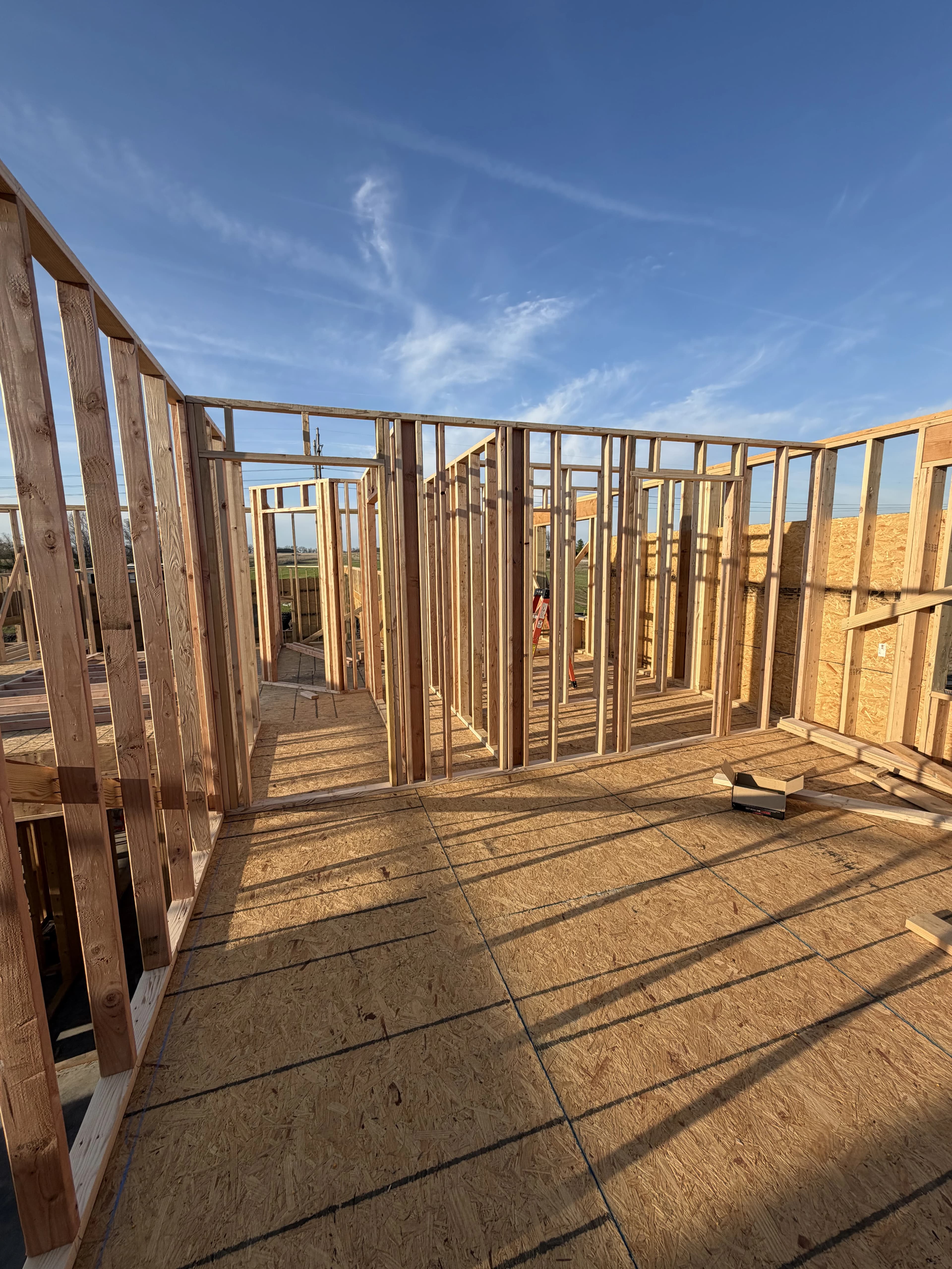Custom Home Build, framing project photo 49