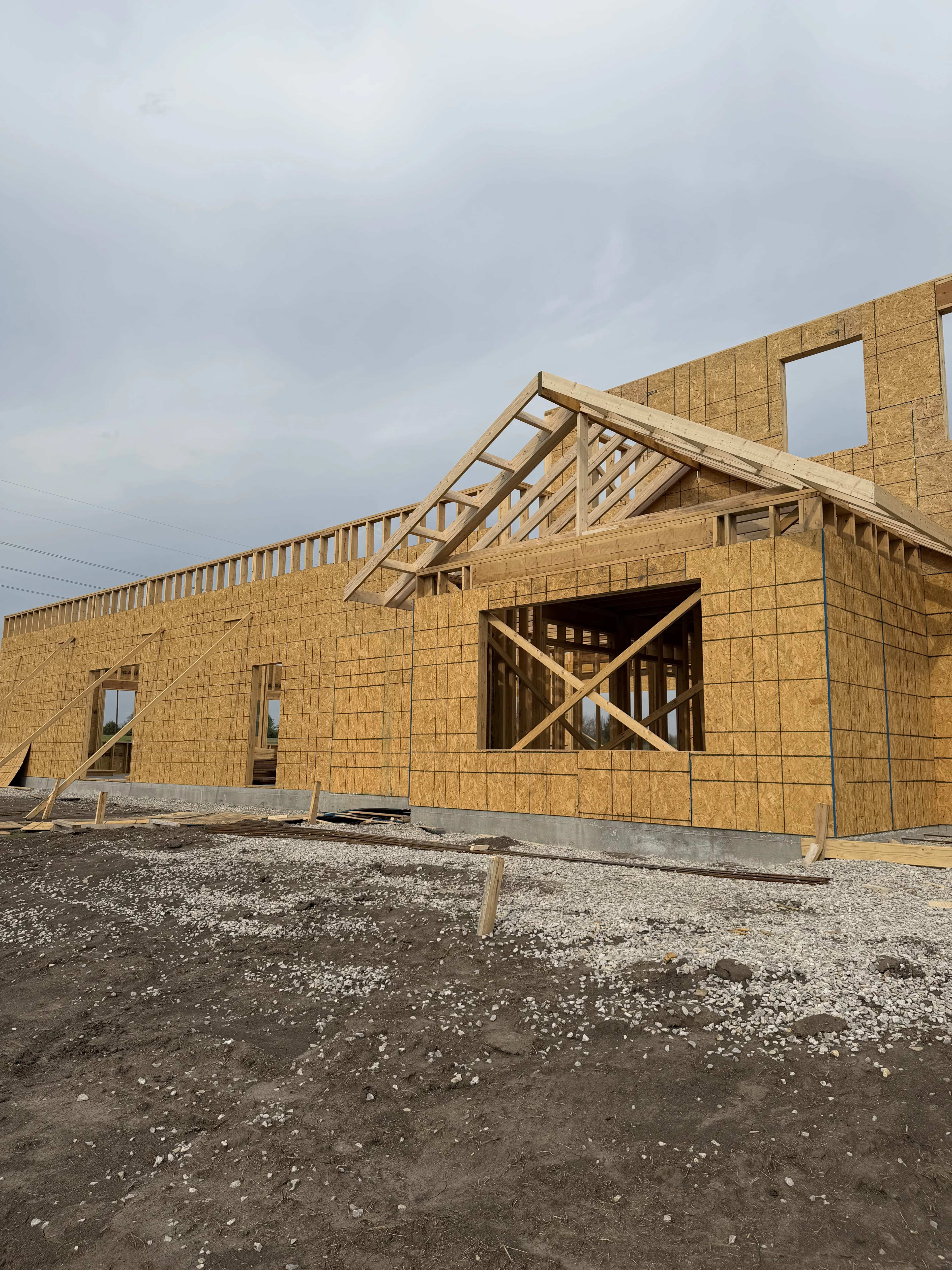 Custom Home Build, framing project photo 52