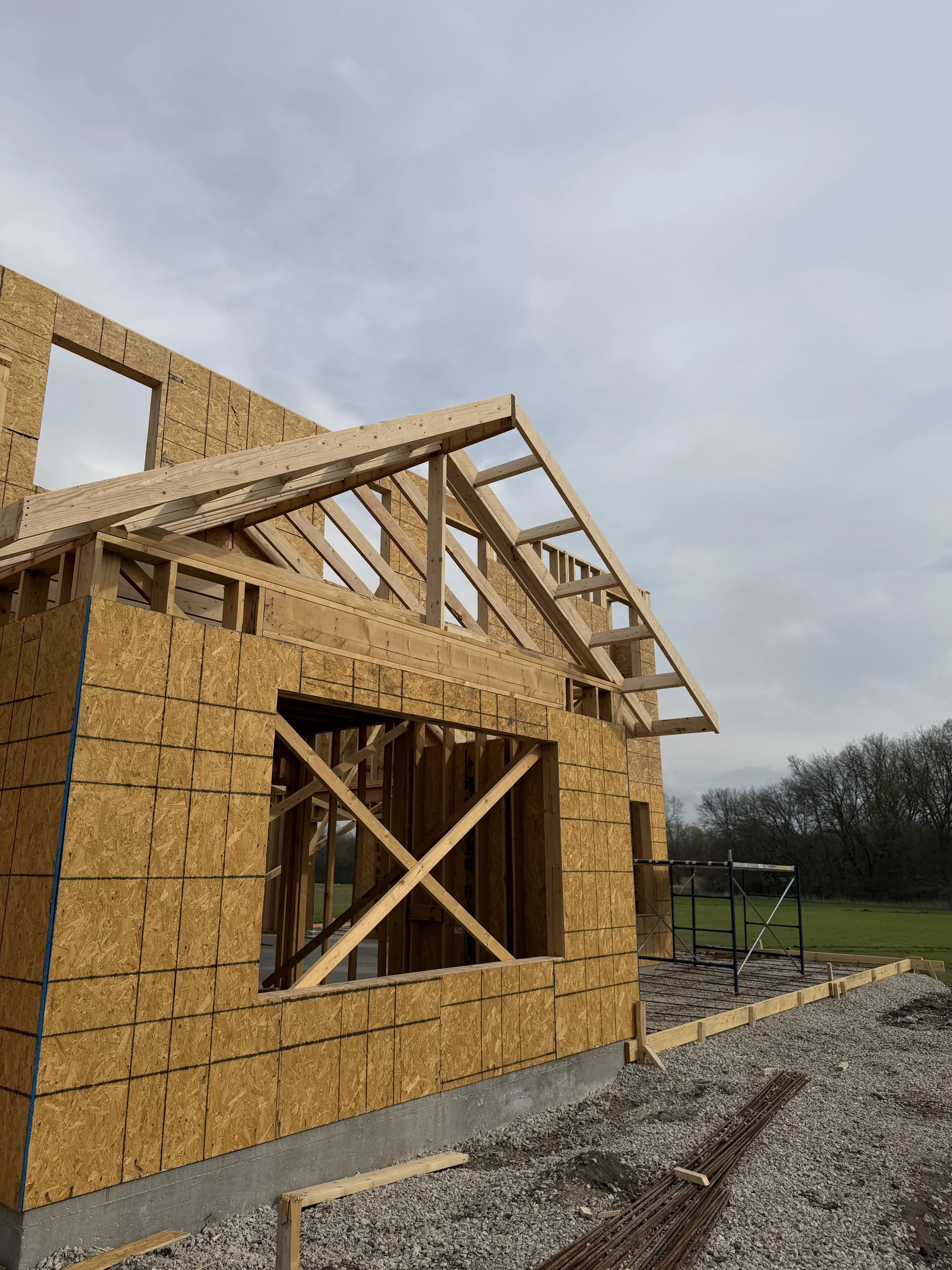 Custom Home Build, framing project photo 53