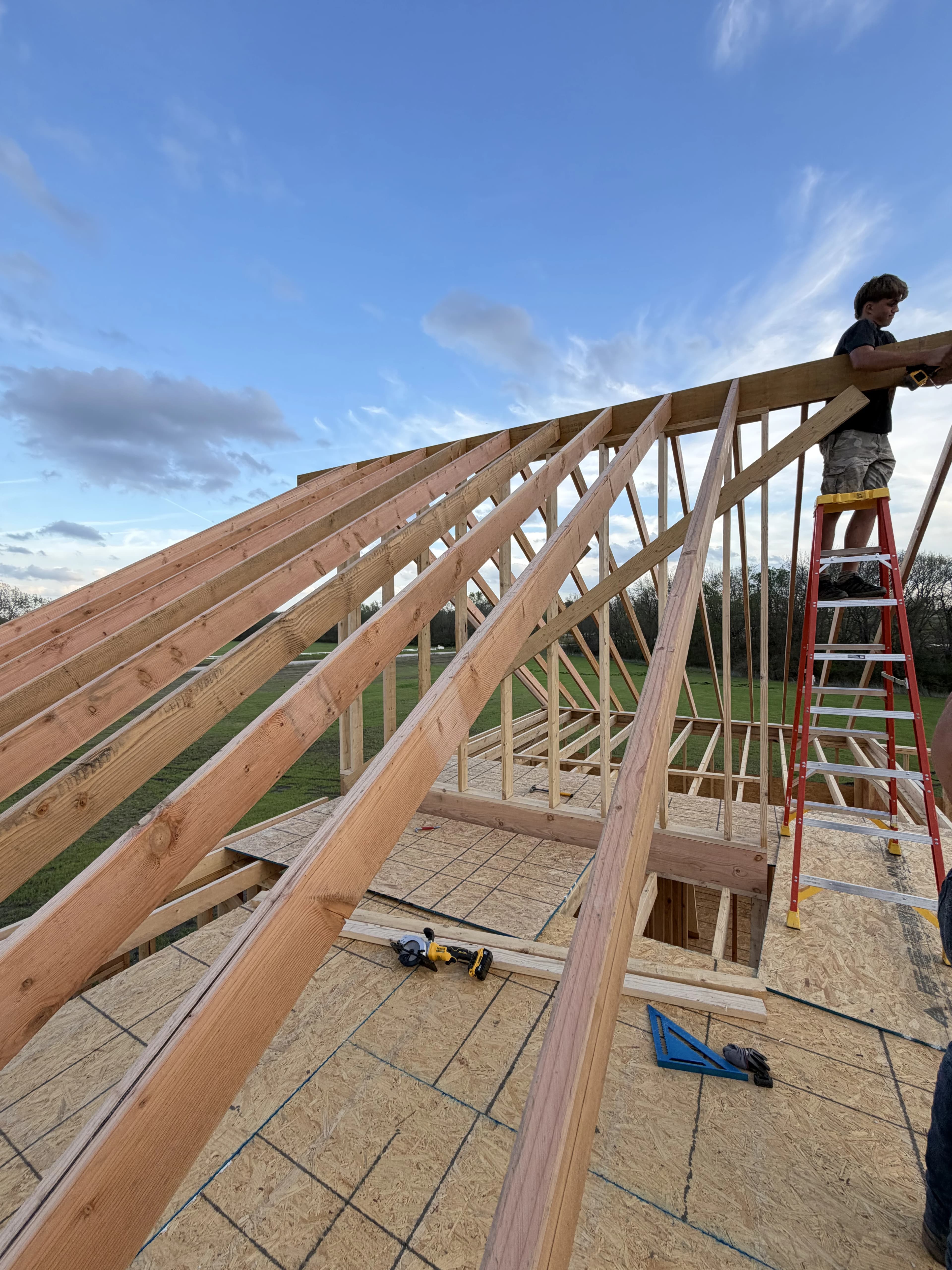 Custom Home Build, framing project photo 54
