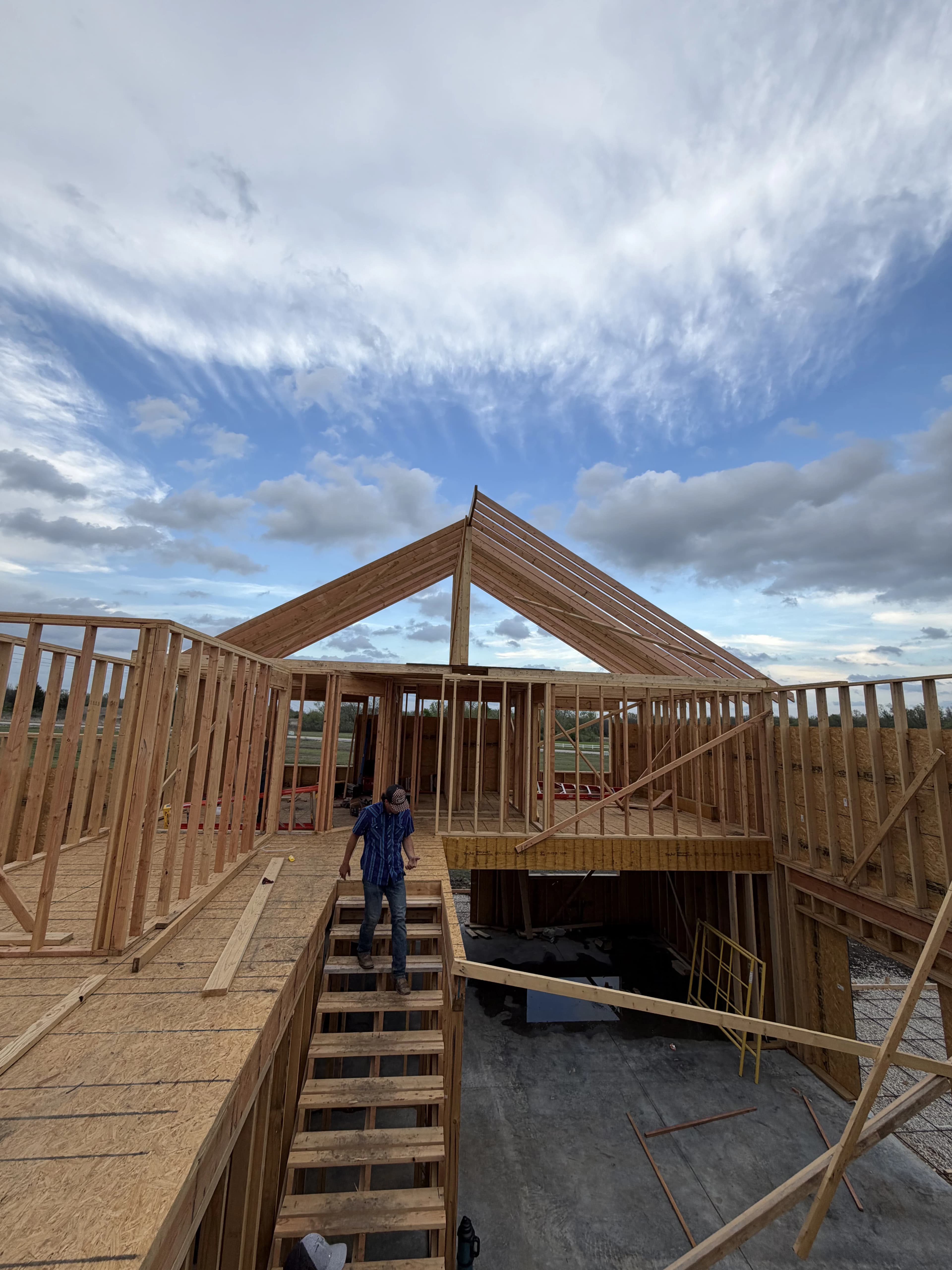 Custom Home Build, framing project photo 55