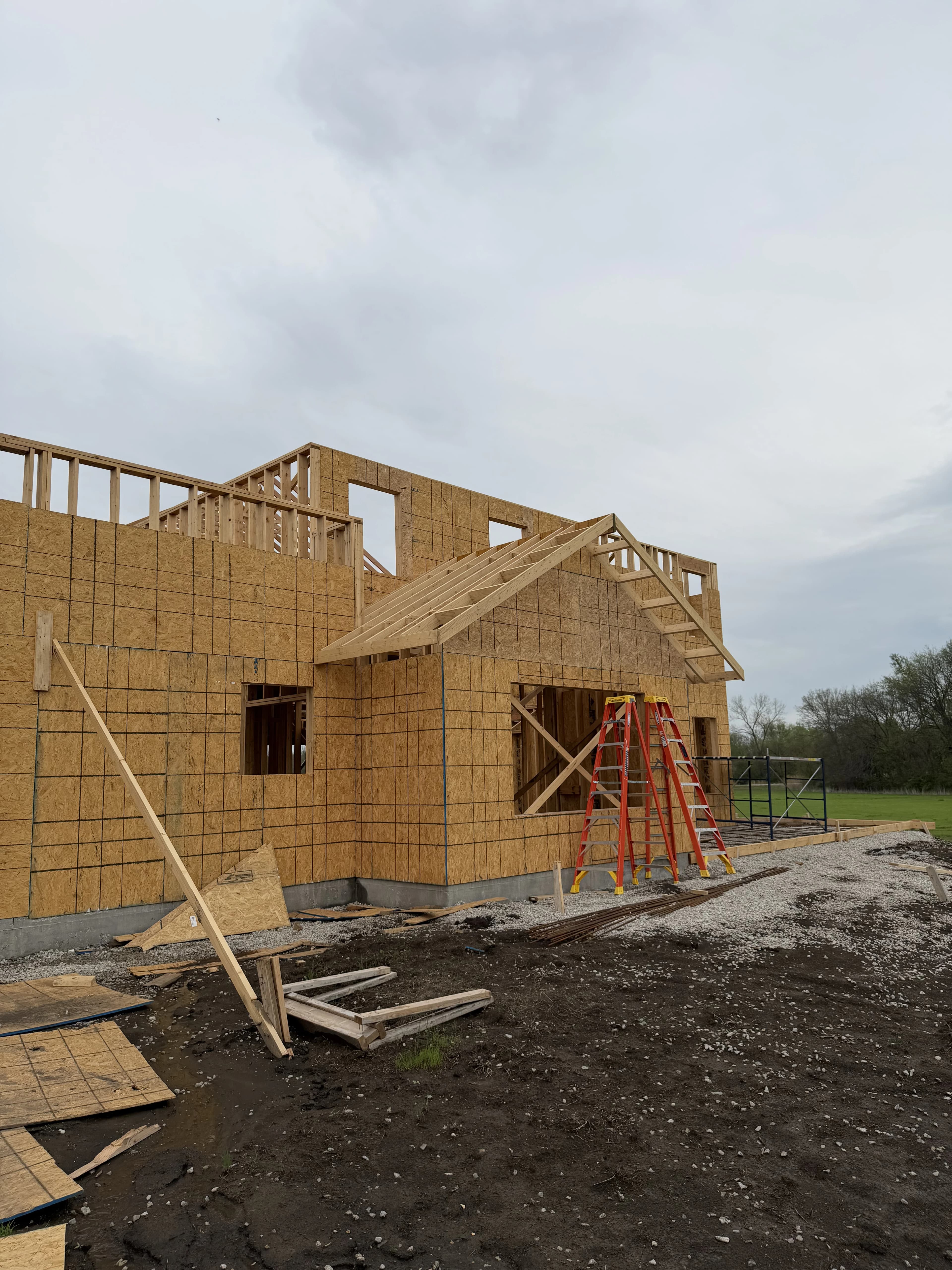 Custom Home Build, framing project photo 56
