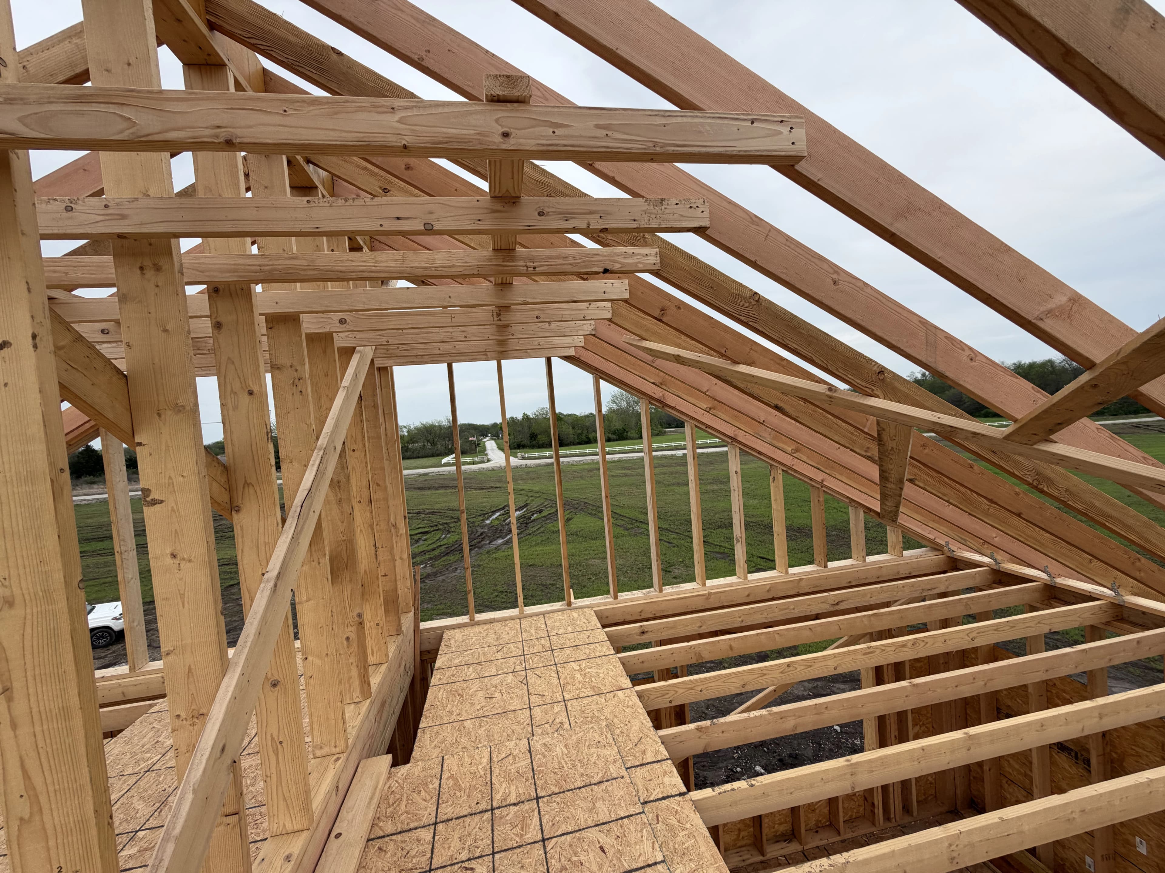 Custom Home Build, framing project photo 57