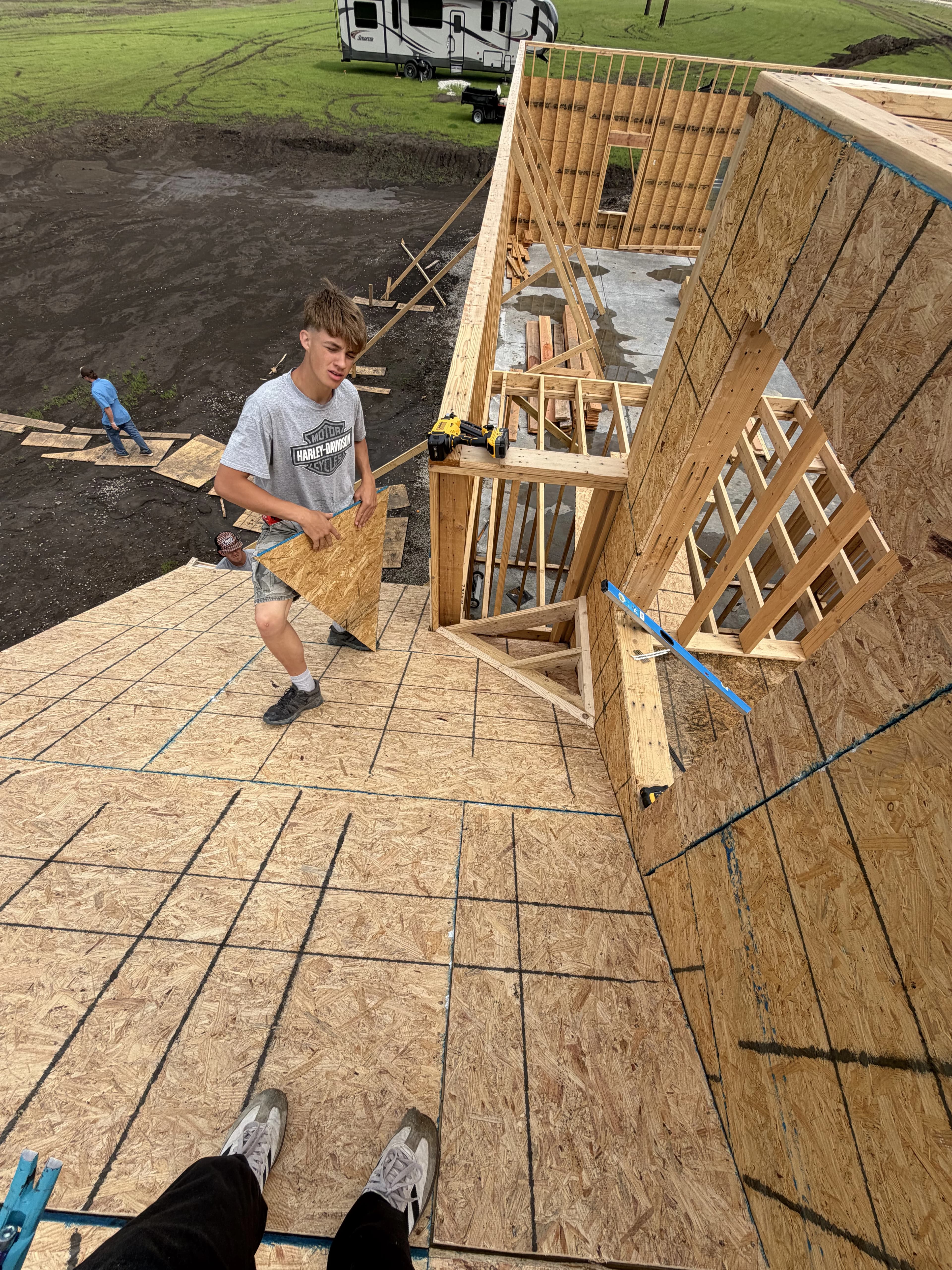 Custom Home Build, framing project photo 58