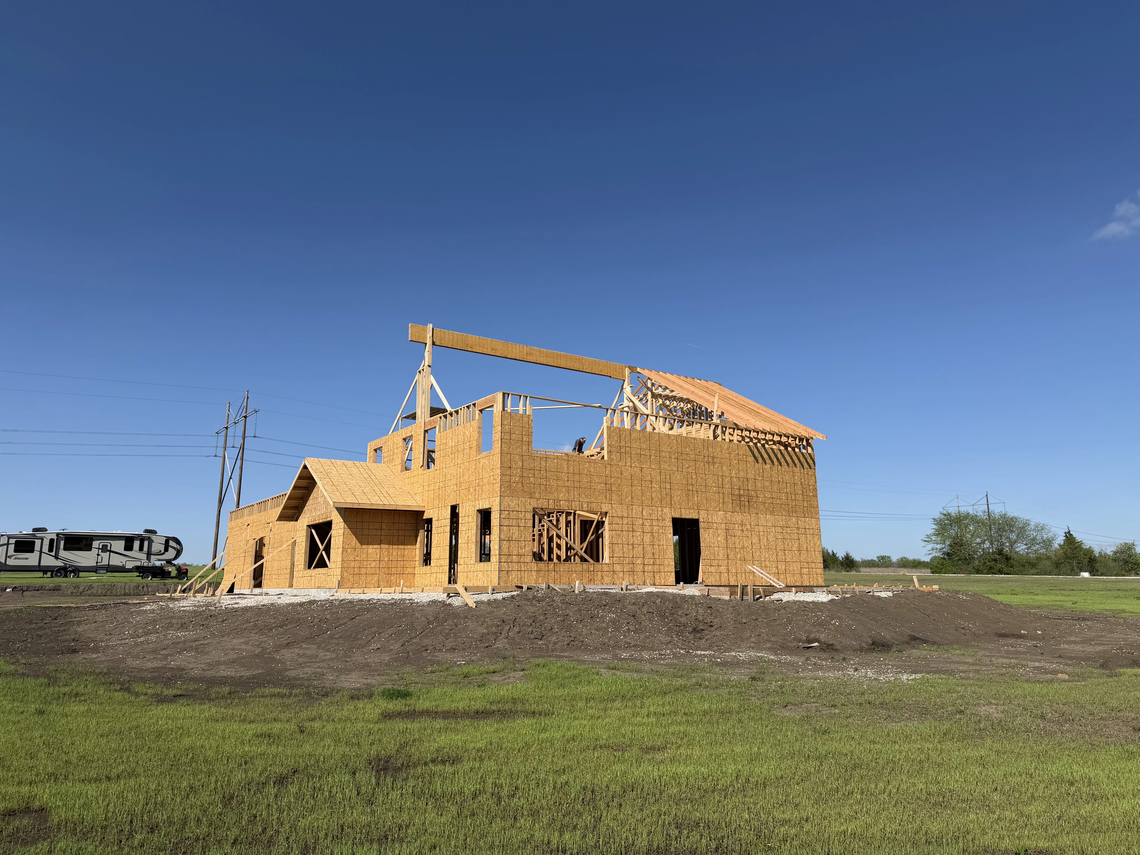 Custom Home Build, framing project photo 62