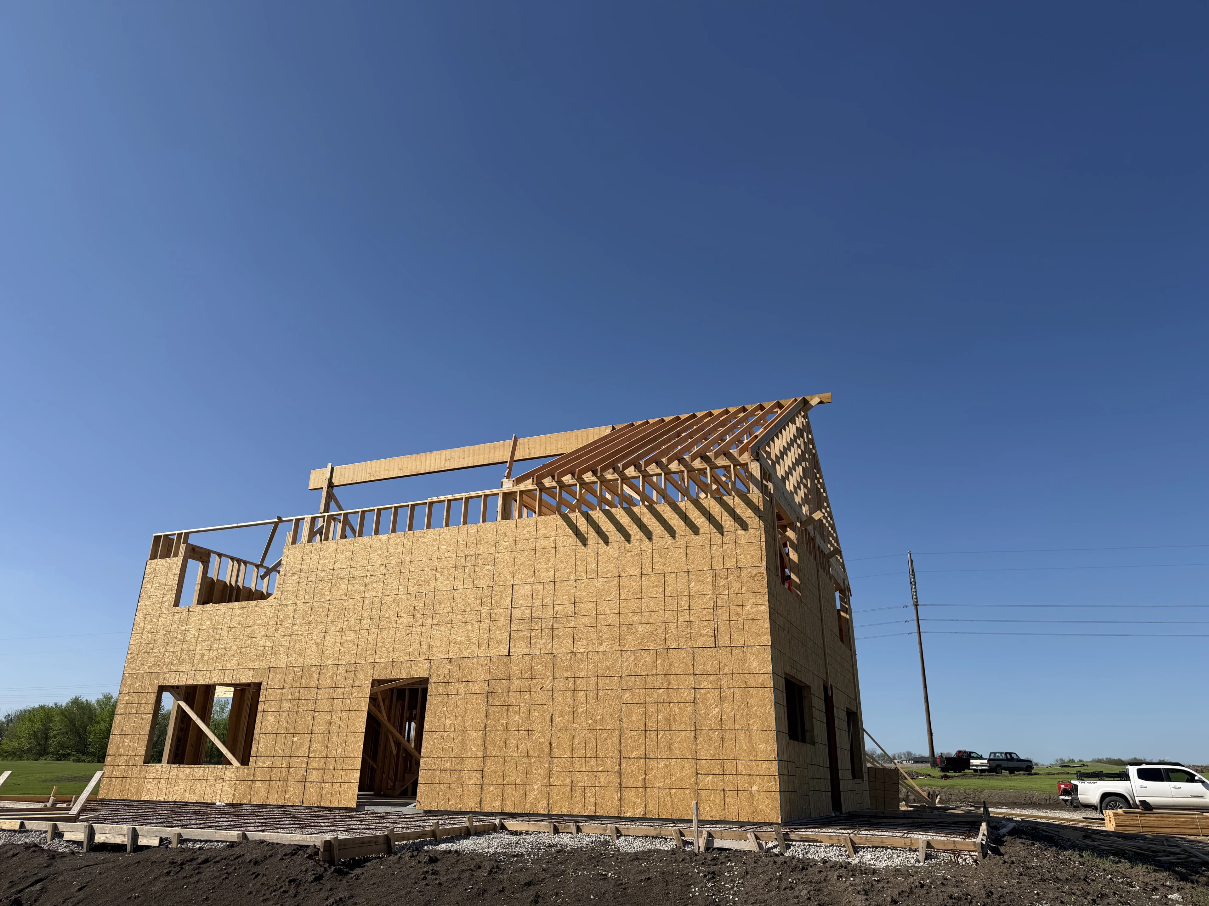 Custom Home Build, framing project photo 63
