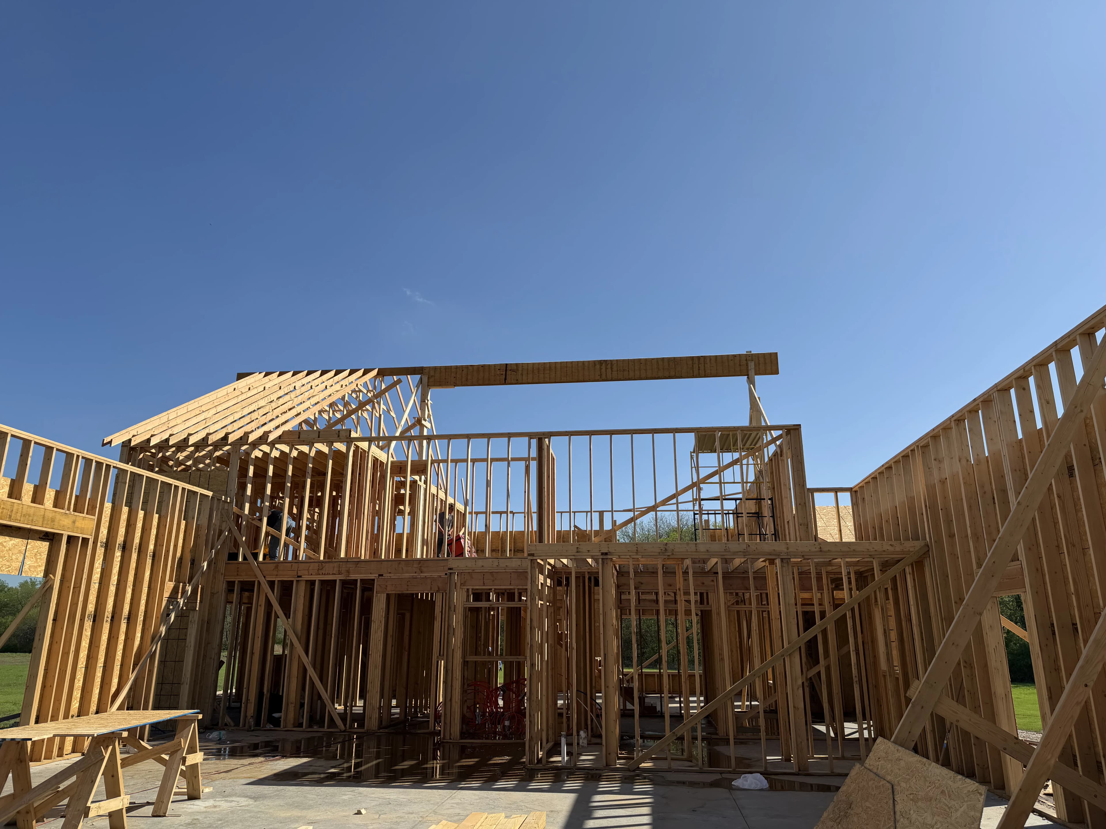 Custom Home Build, framing project photo 64