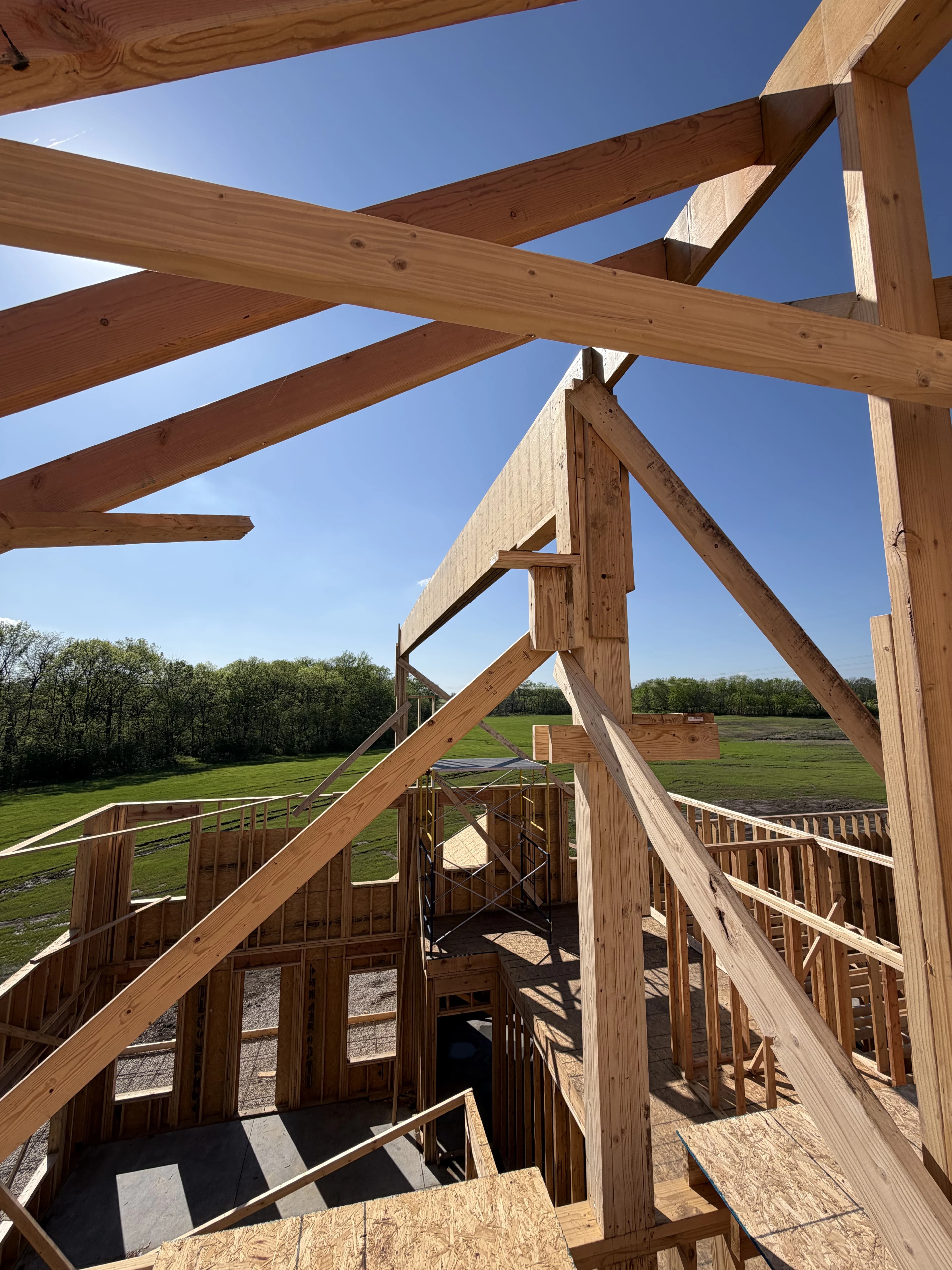 Custom Home Build, framing project photo 65
