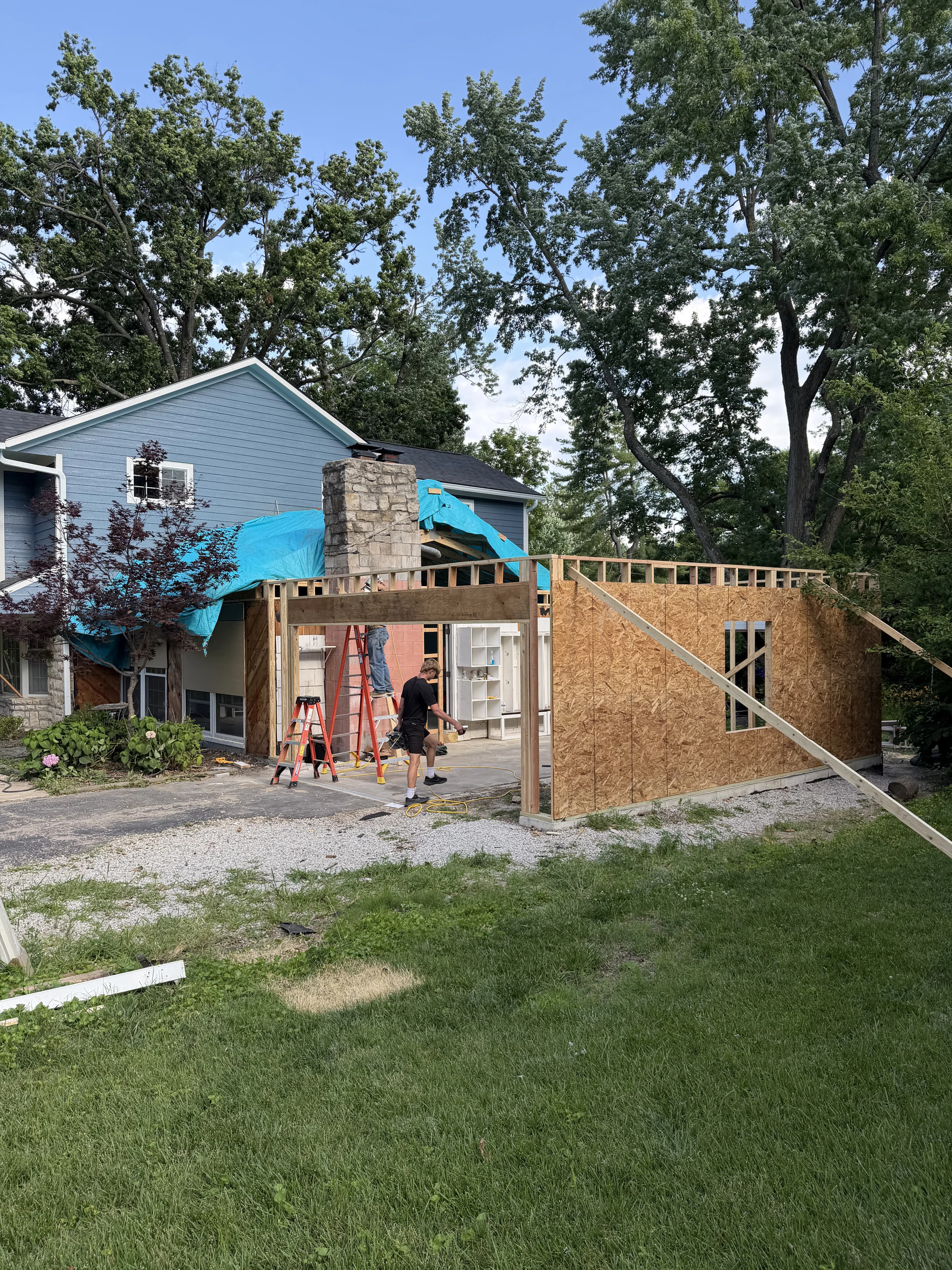 Residential Addition Framing, framing project photo 6
