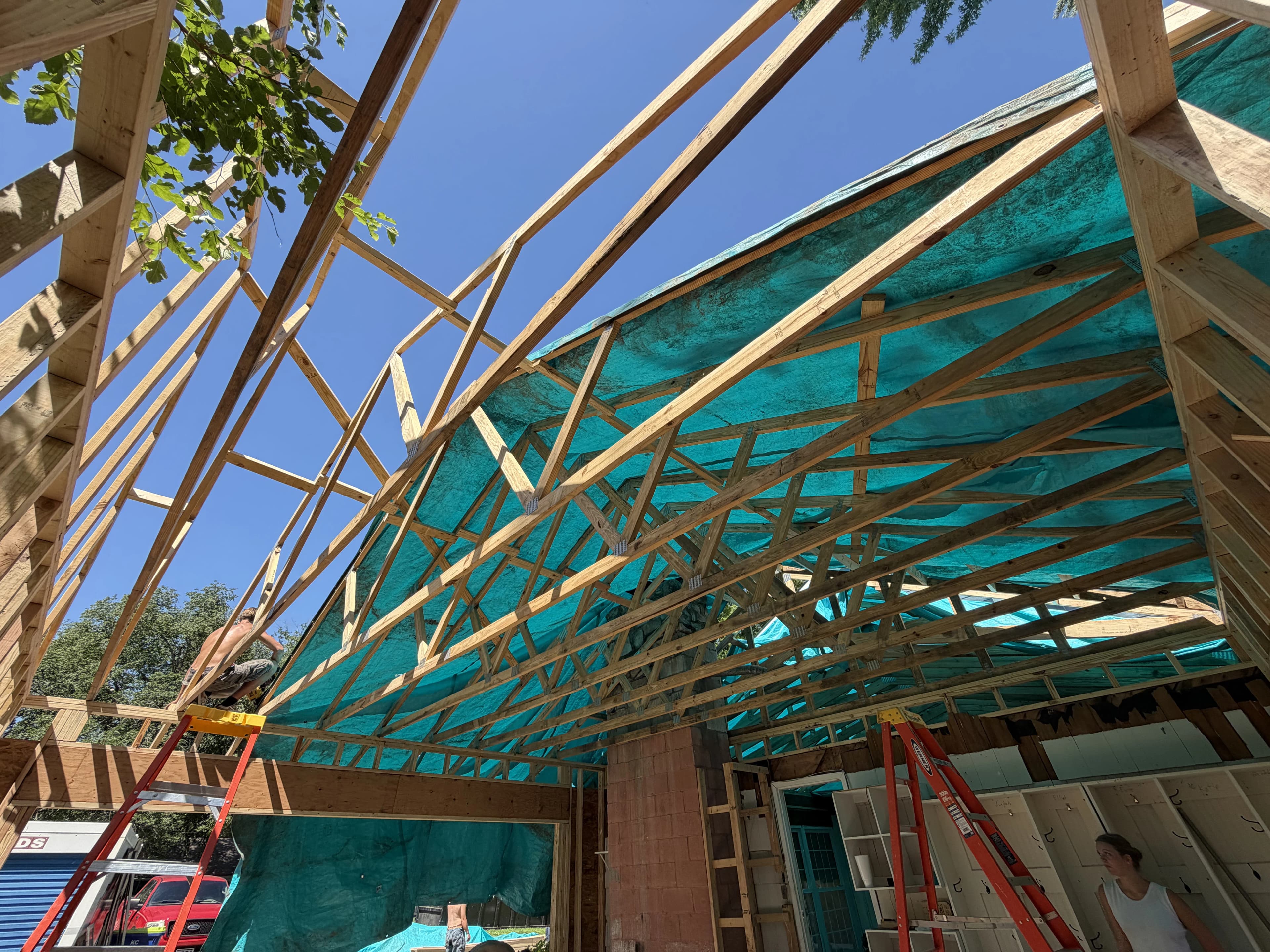 Residential Addition Framing, framing project photo 8