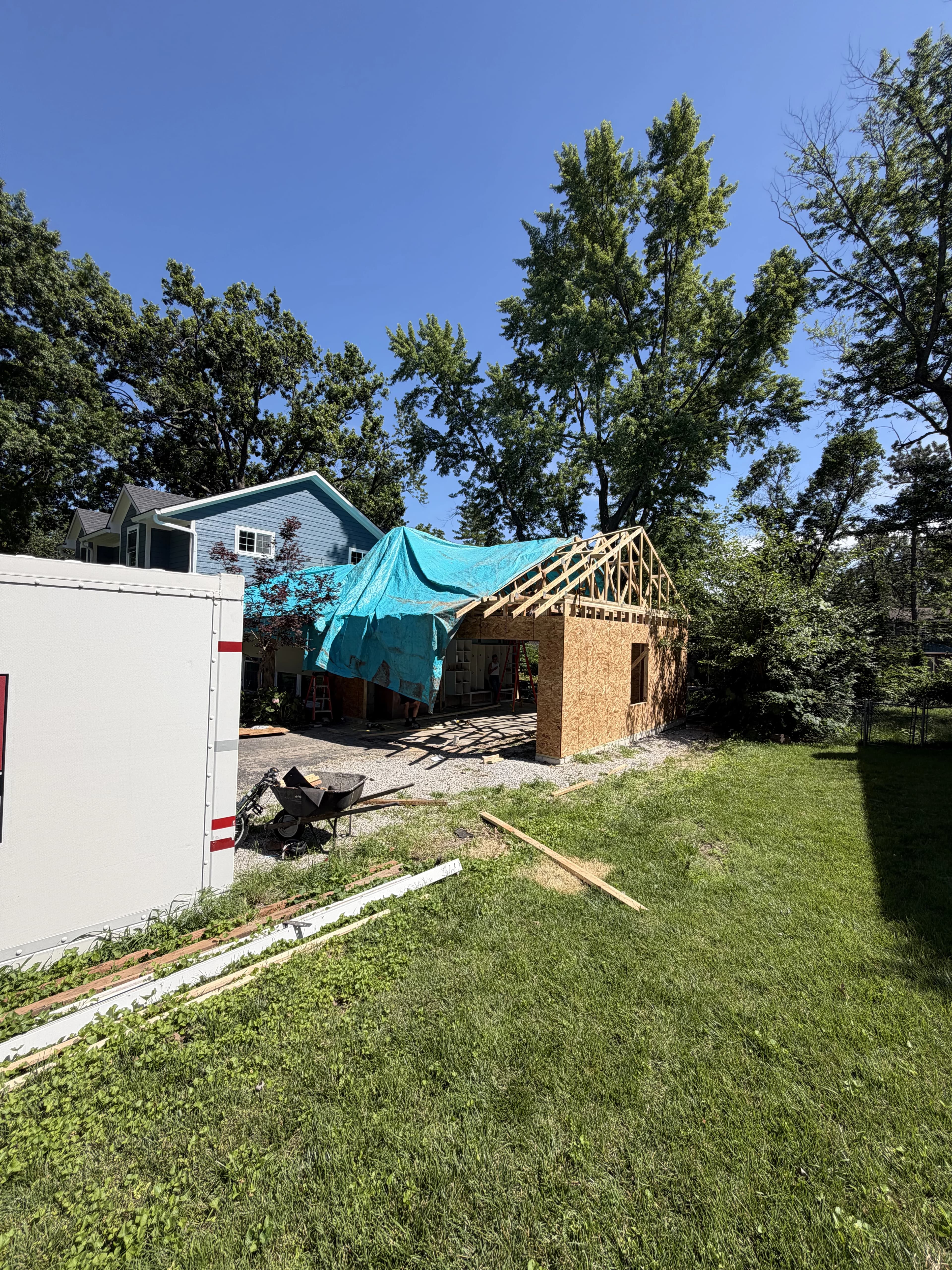 Residential Addition Framing, framing project photo 9